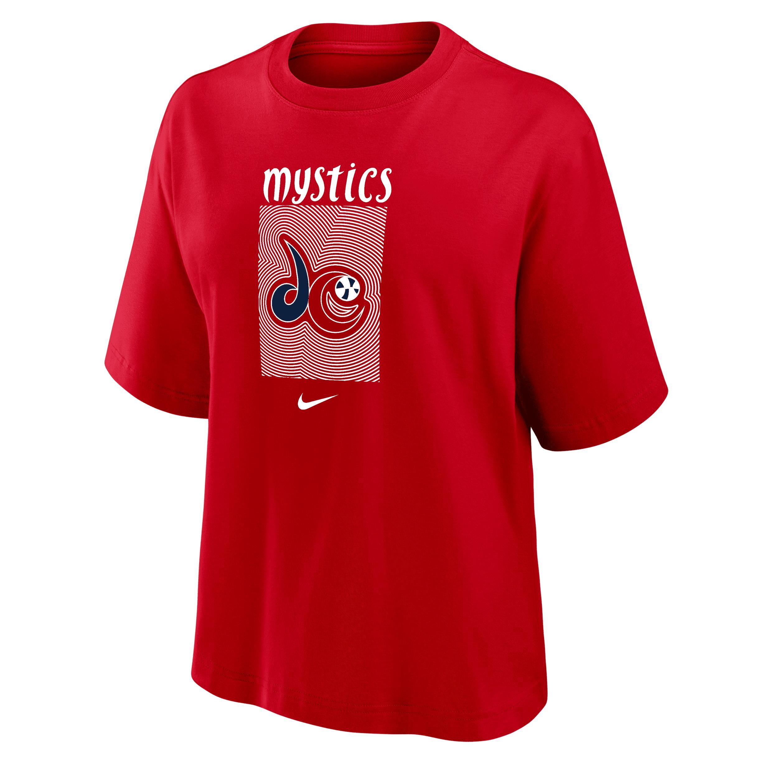 Washington Mystics Nike Womens WNBA Boxy T-Shirt | W11122WWSH-RED Product Image
