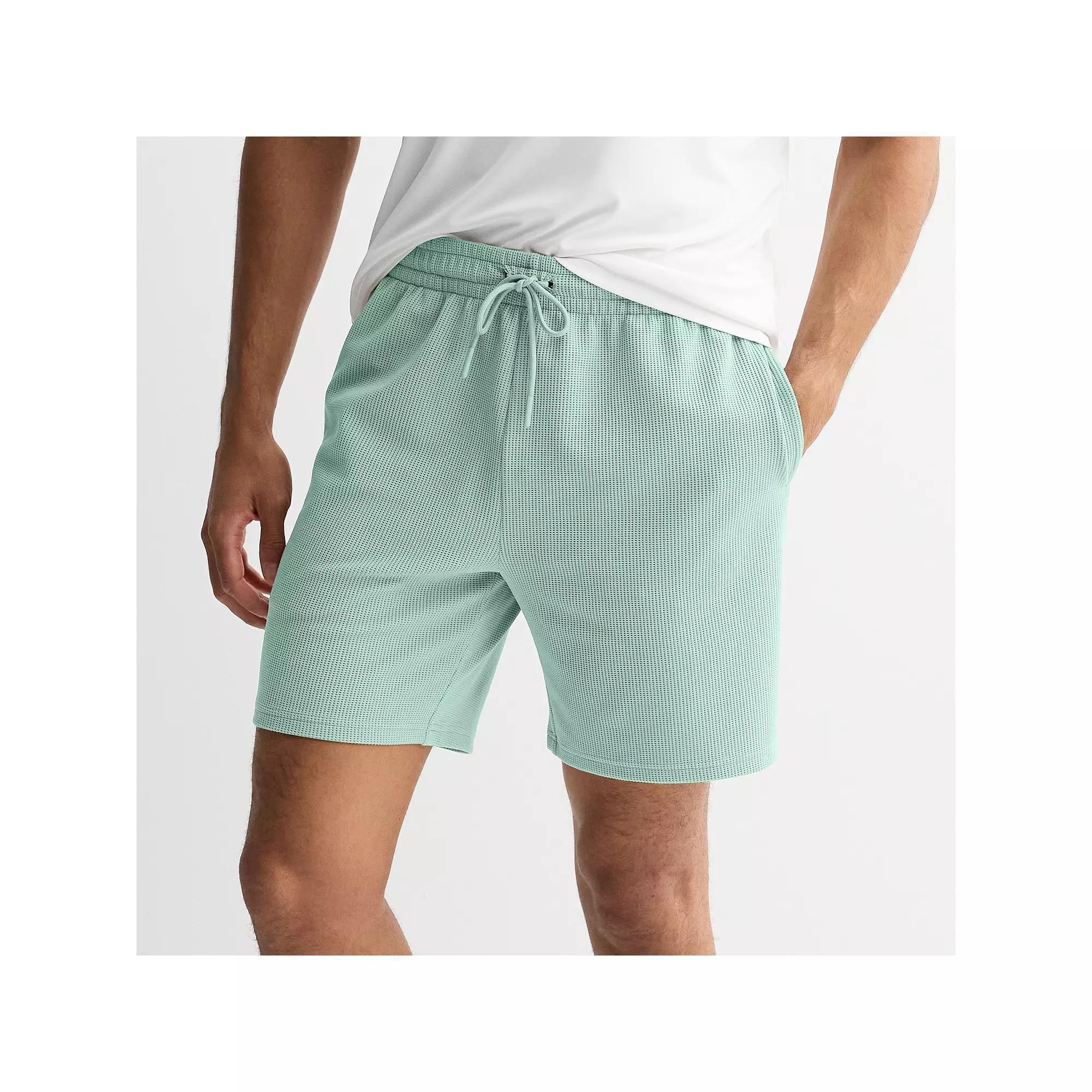 Men's Tek Gear® 7 in. Performance Waffle Weave Shorts, Size: Large, Serene Green Product Image