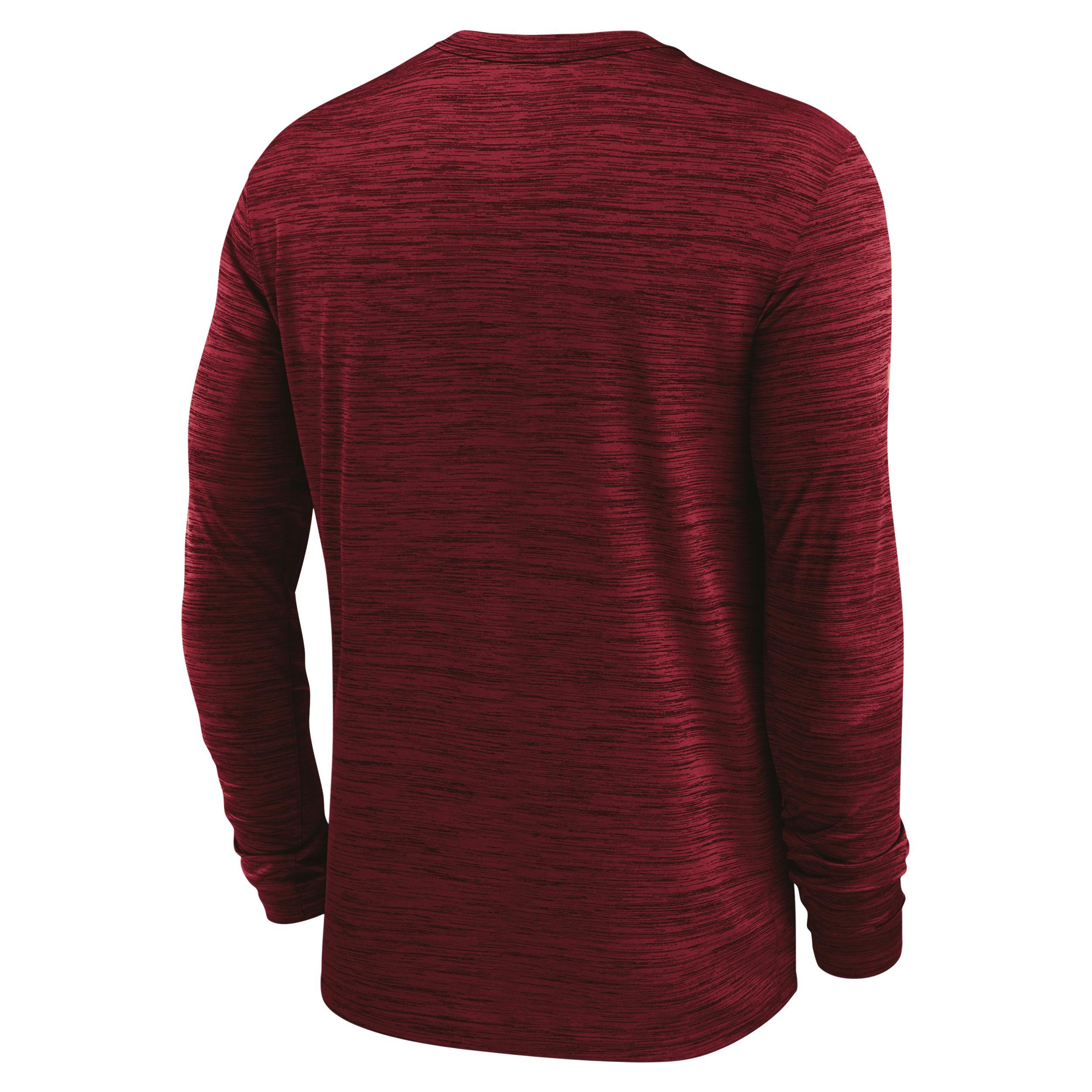 Stanford Sideline Velocity Nike Men's Dri-FIT College Long-Sleeve T-Shirt Product Image