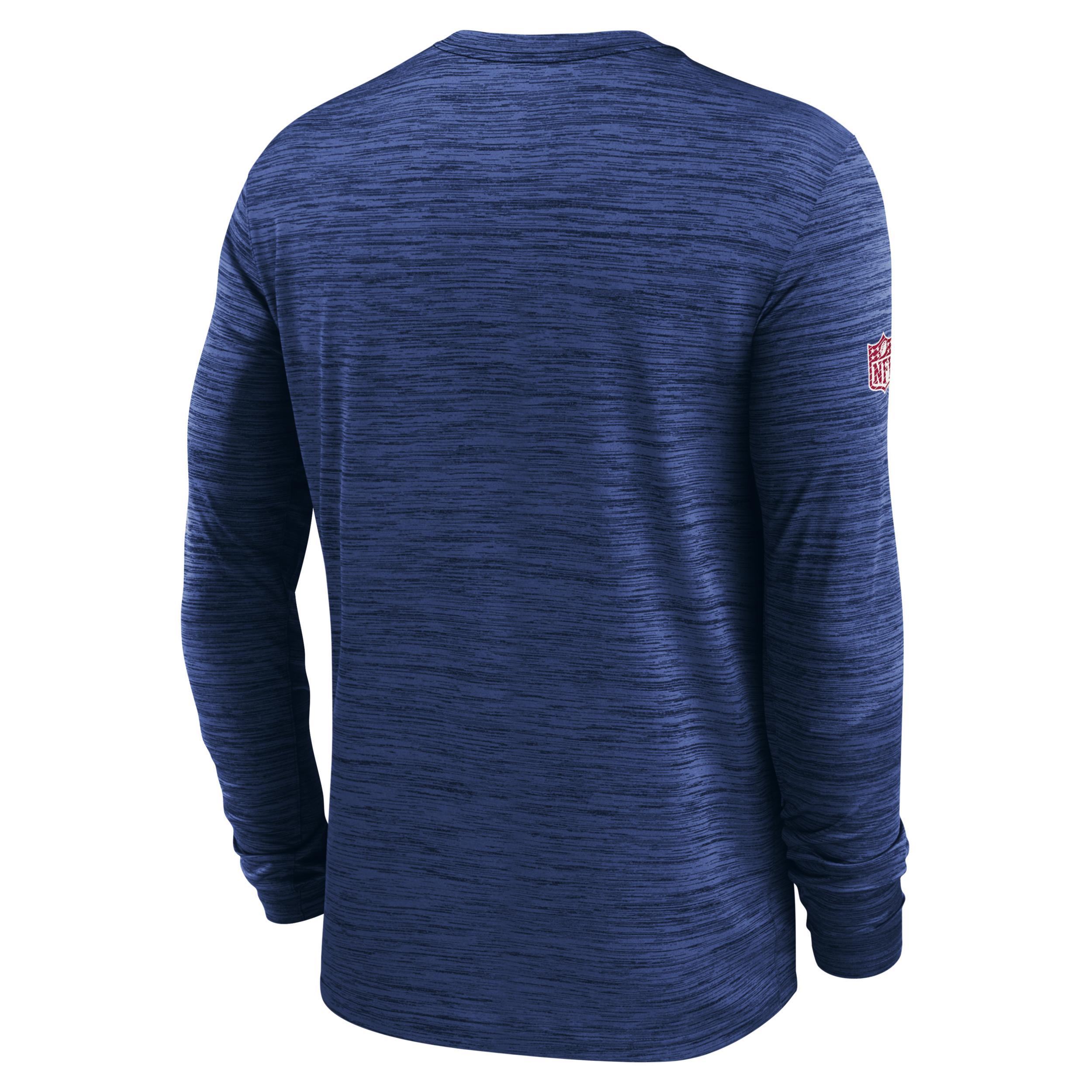 New York Giants Sideline Velocity Nike Men's Dri-FIT NFL Long-Sleeve T-Shirt Product Image