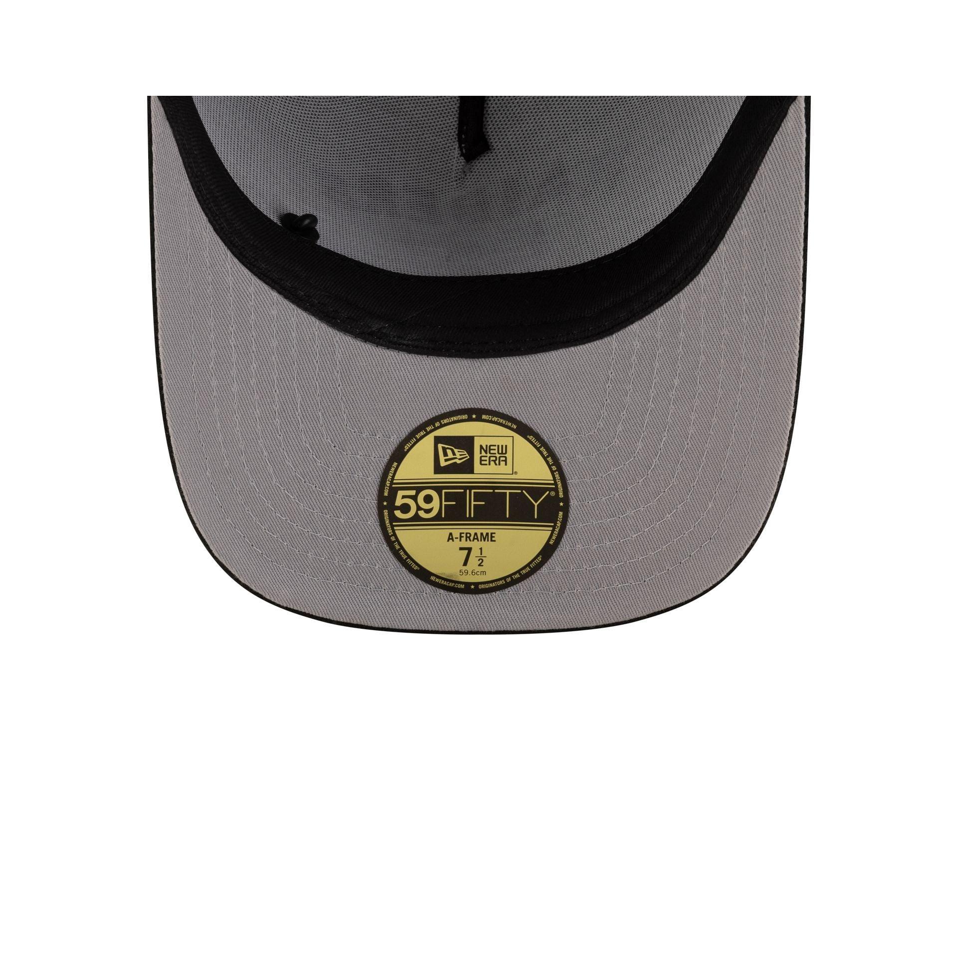 Las Vegas Raiders 2025 Draft Chrome White 59FIFTY A-Frame Fitted Hat Male Product Image