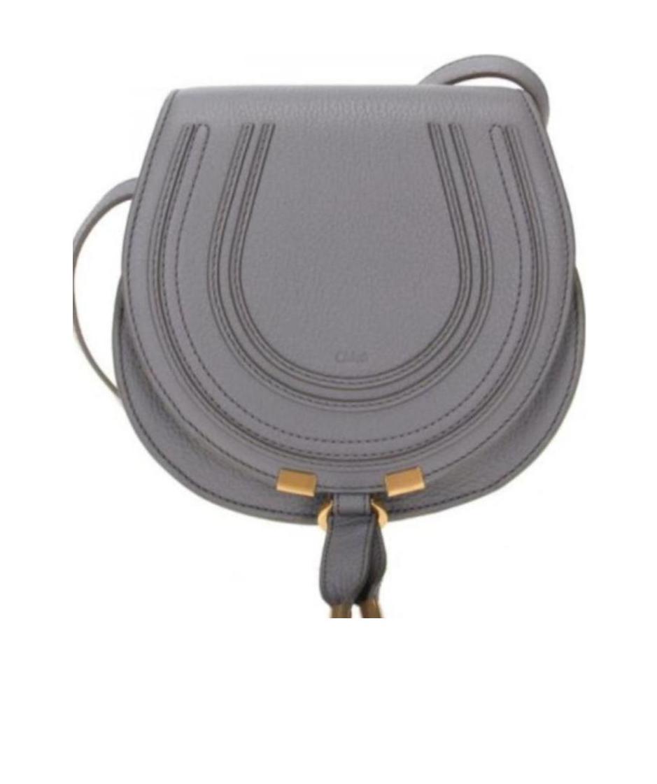 CHLOÉ Mini Marcie Crossbody Bag In Gray Product Image