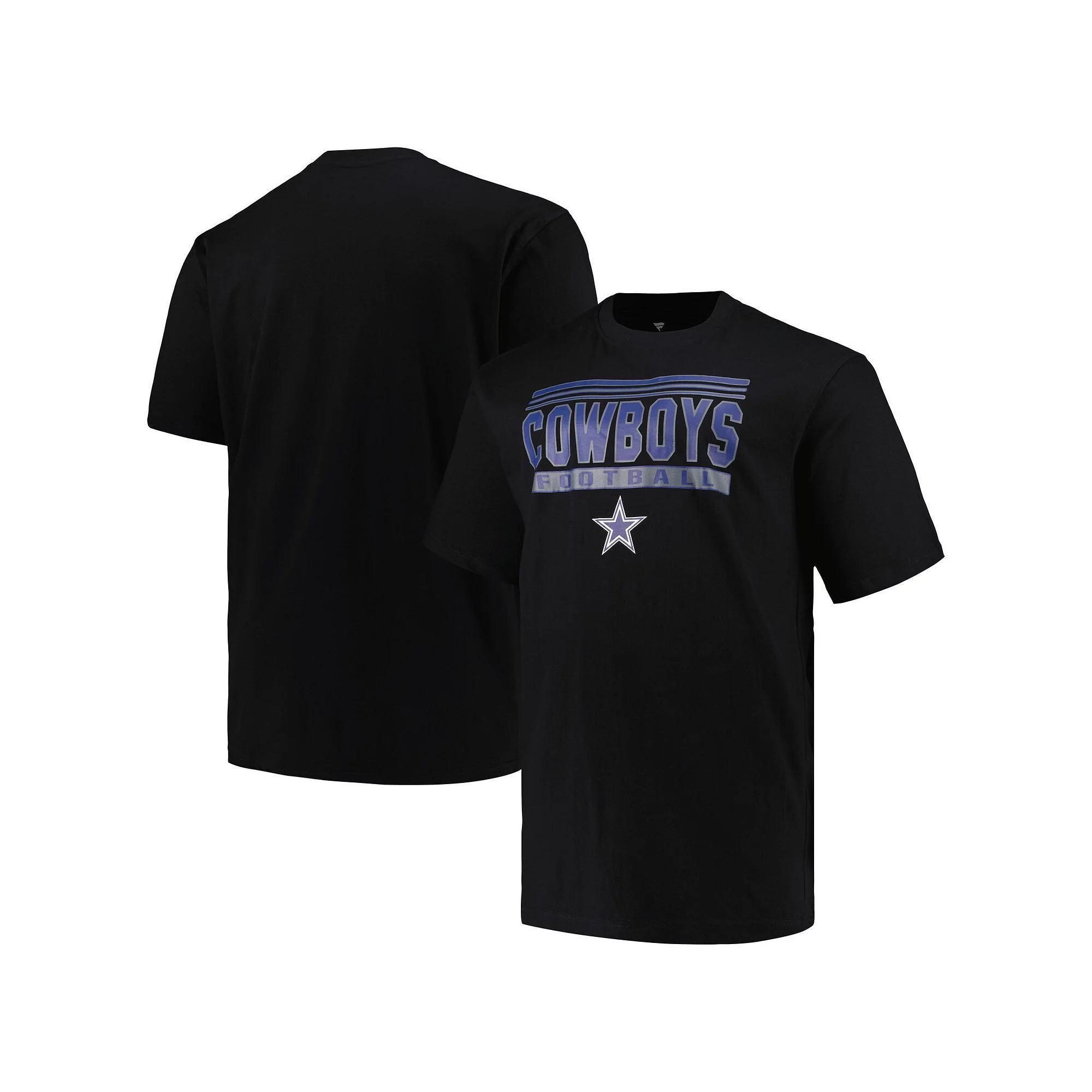 Men's Fanatics Branded Black Dallas Cowboys Big & Tall Pop T-Shirt, Size: 3XLT Product Image