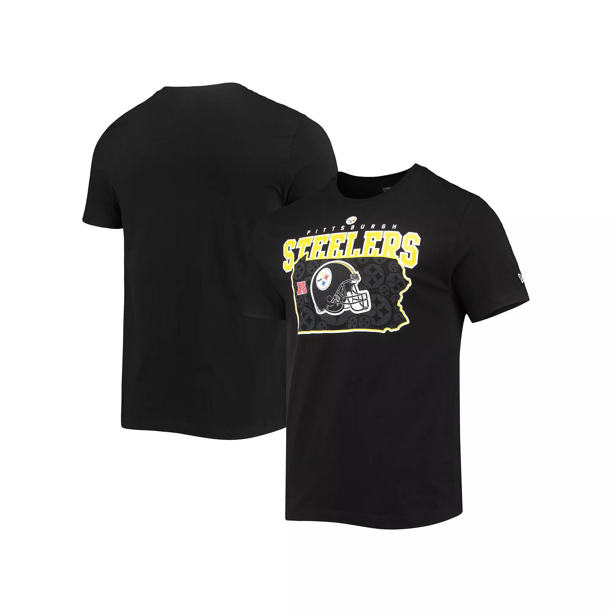 Men's New Era Black Pittsburgh Steelers Local Pack T-Shirt,  Product Image