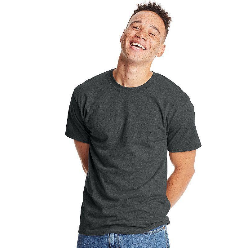 Hanes Beefy-T Unisex Heavyweight Cotton T-Shirt (Big & Tall Sizes Available) Smoke Gray 2XL Product Image