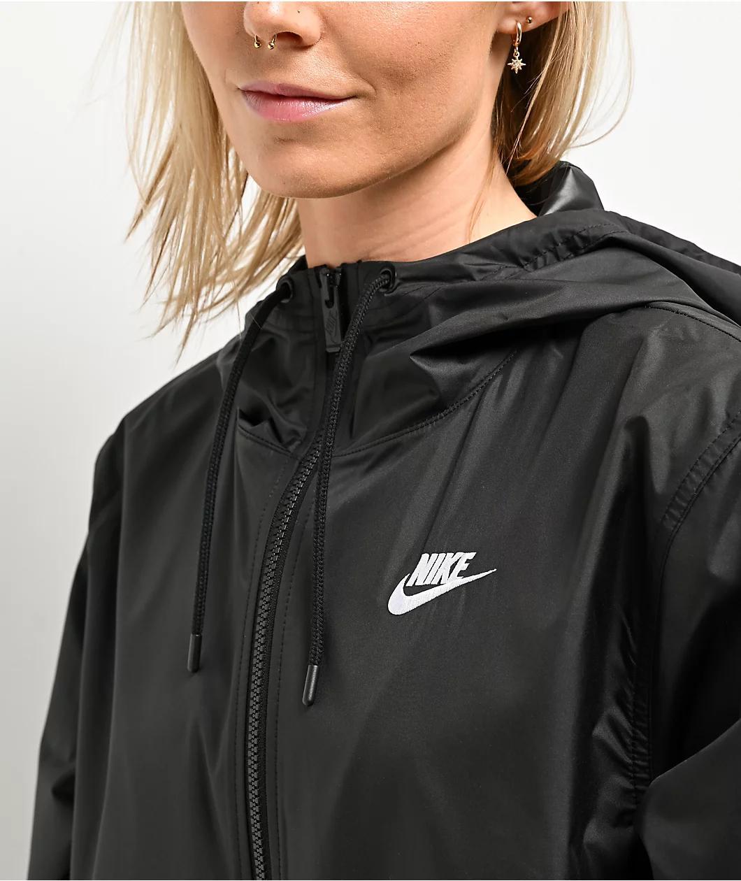 Nike Sportswear Essential Repel Black Zip Windbreaker Jacket Product Image