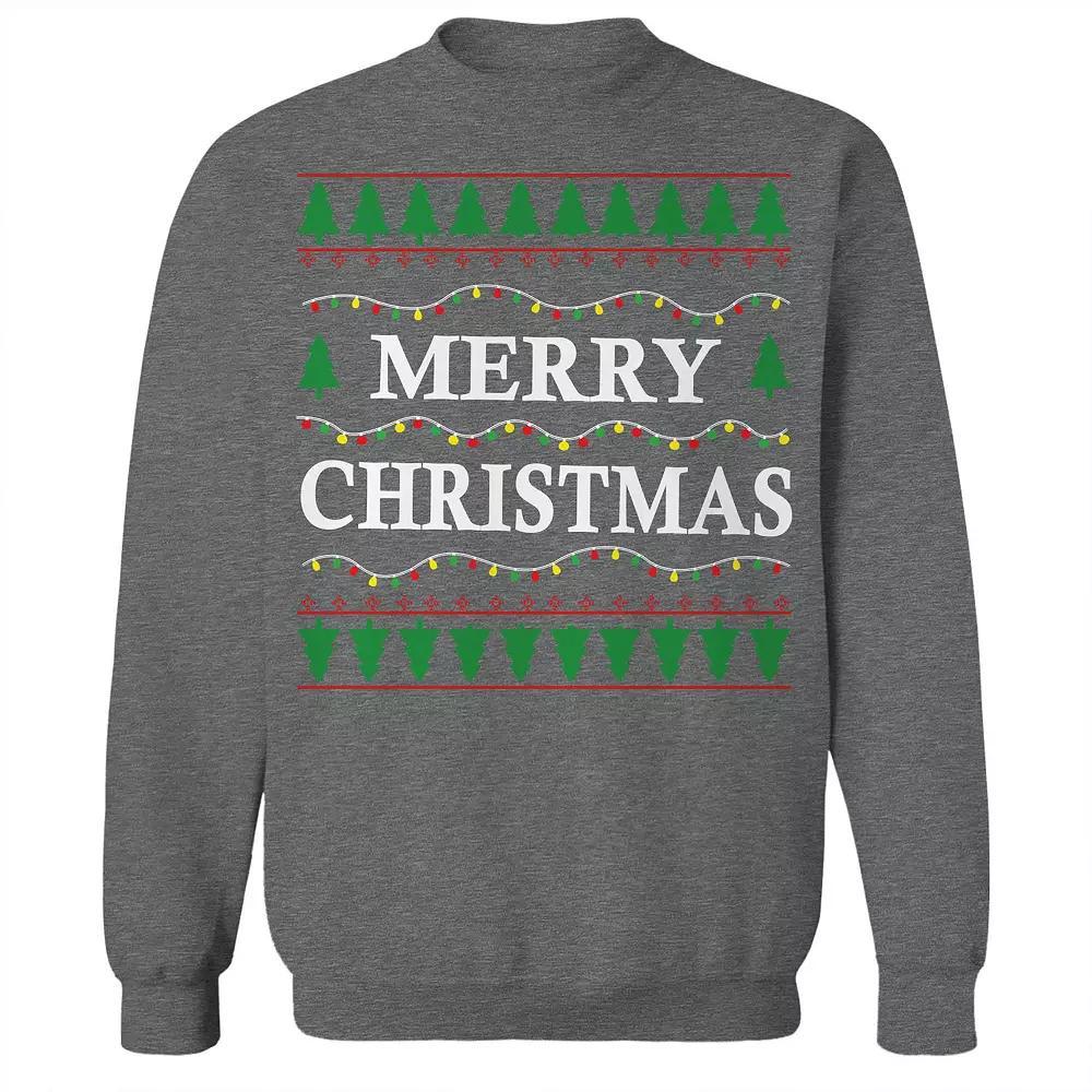 Men's Merry Tree Christmas Sweater Graphic Sweatshirt, Adult Unisex,  Product Image