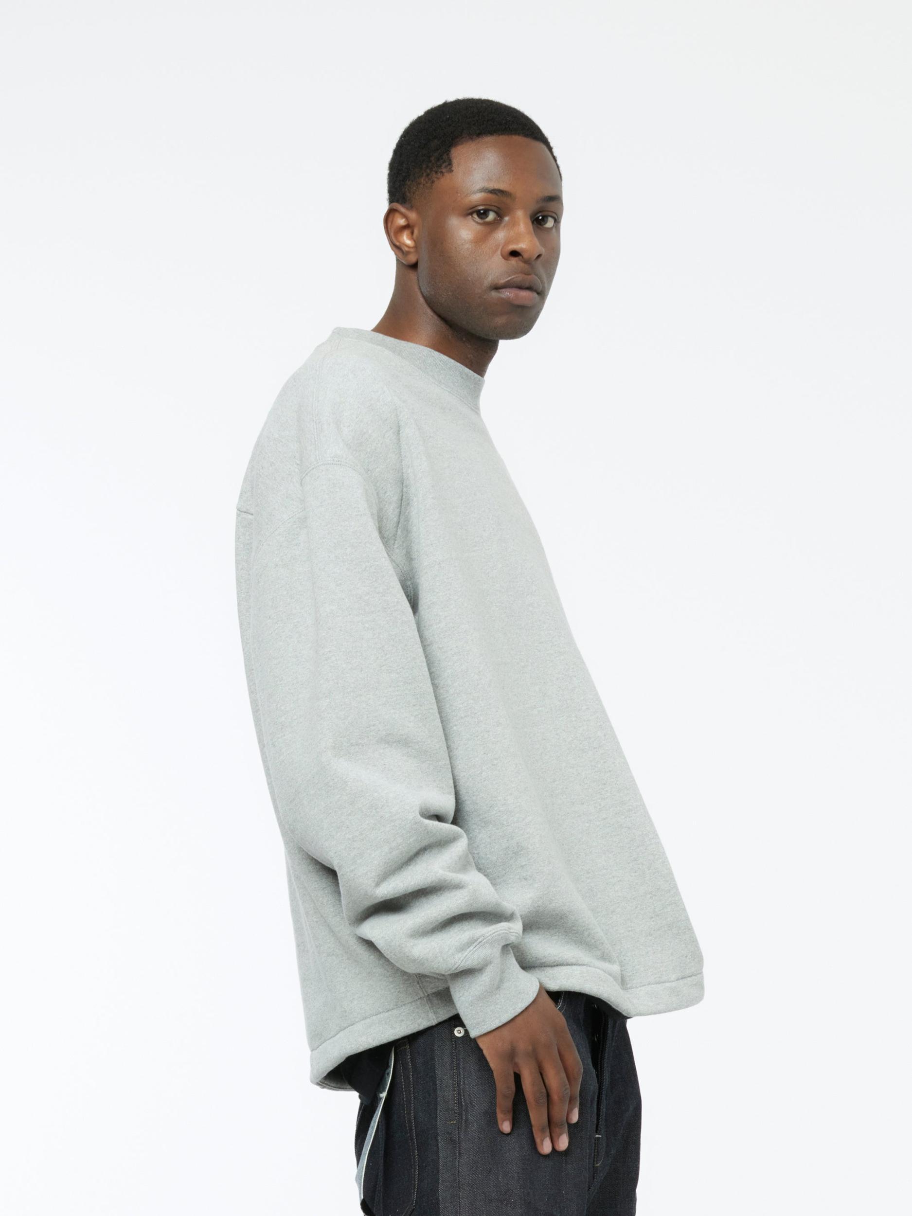 Padded Crewneck Sweatshirt Product Image