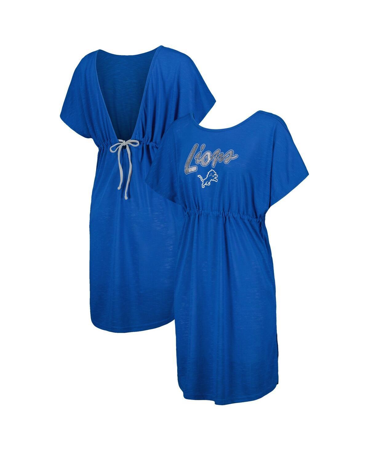 Womens G-iii 4Her by Carl Banks Blue Detroit Lions Versus Swim Coverup Product Image