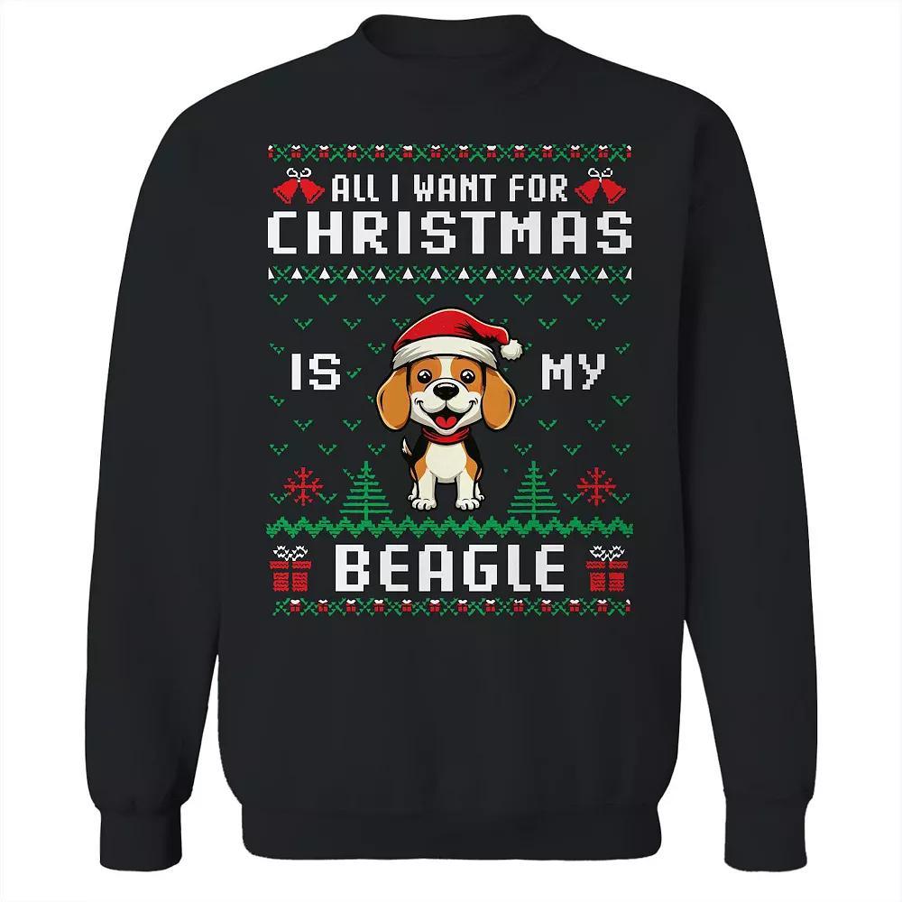 Men's Ugly Christmas Sweater Beagle Graphic Sweatshirt, Adult Unisex,  Product Image