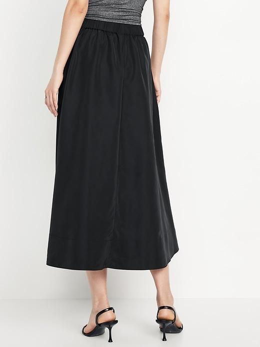 Taffeta Midi Swing Skirt Product Image