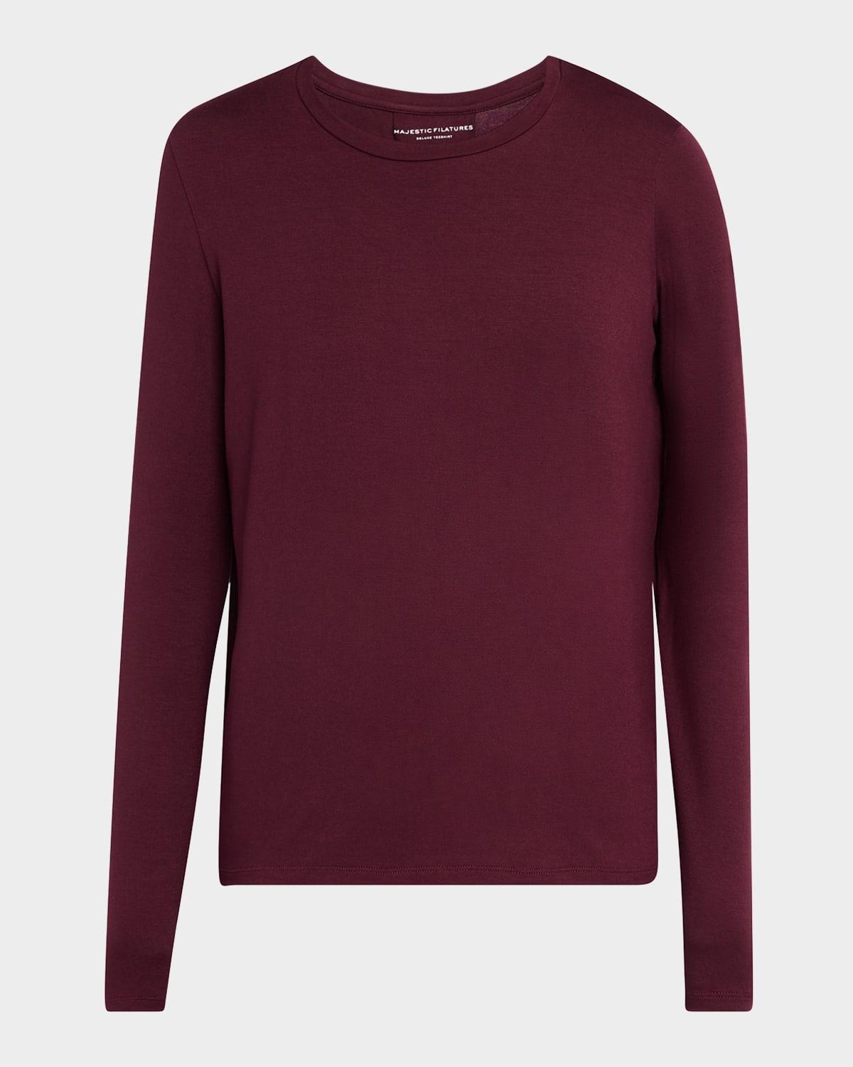 Soft Touch Pleated Crewneck Pullover Product Image