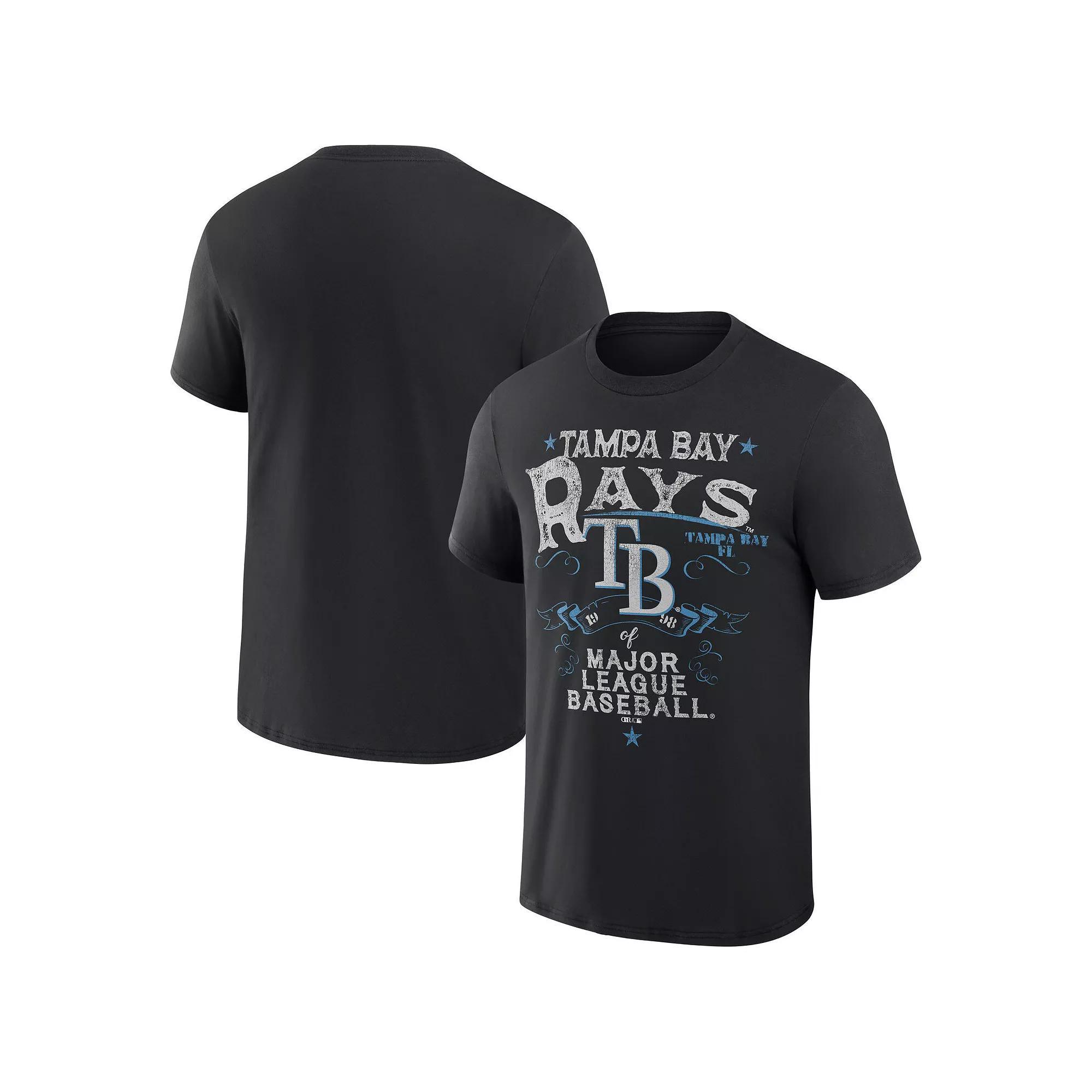 Men's Darius Rucker Collection by Fanatics Black Tampa Bay Rays Beach Splatter T-Shirt,  Product Image