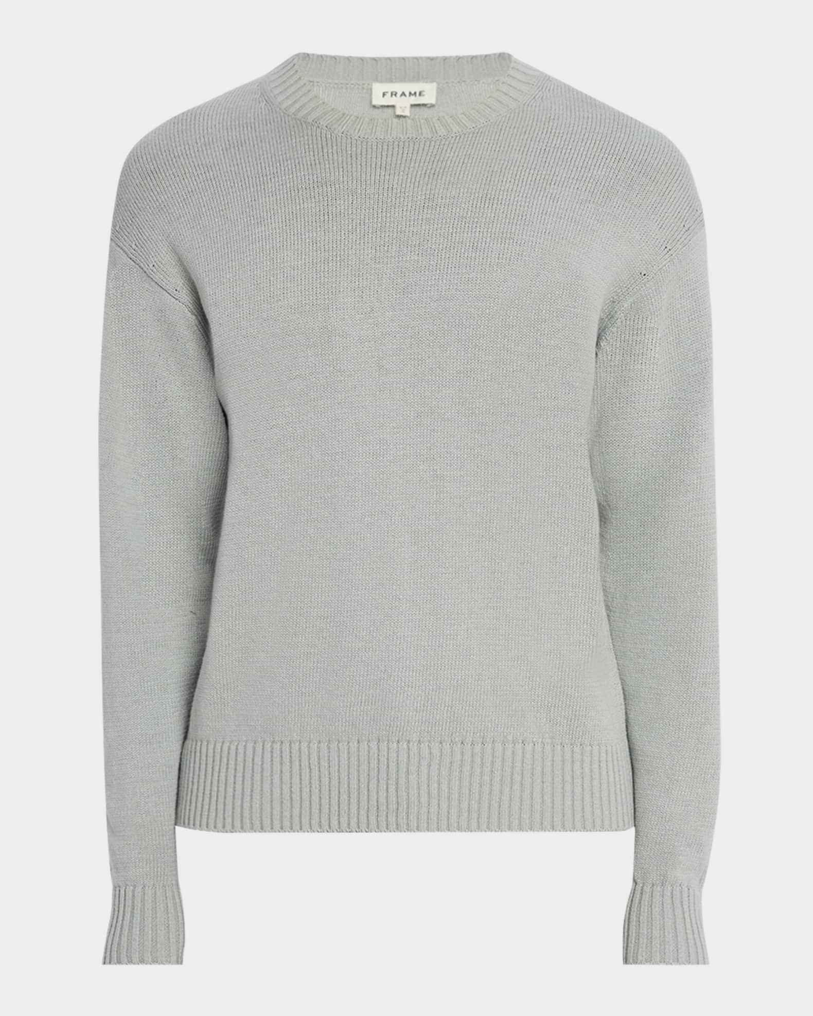 Men's Crewneck Silk-Cotton Knit Sweater Product Image