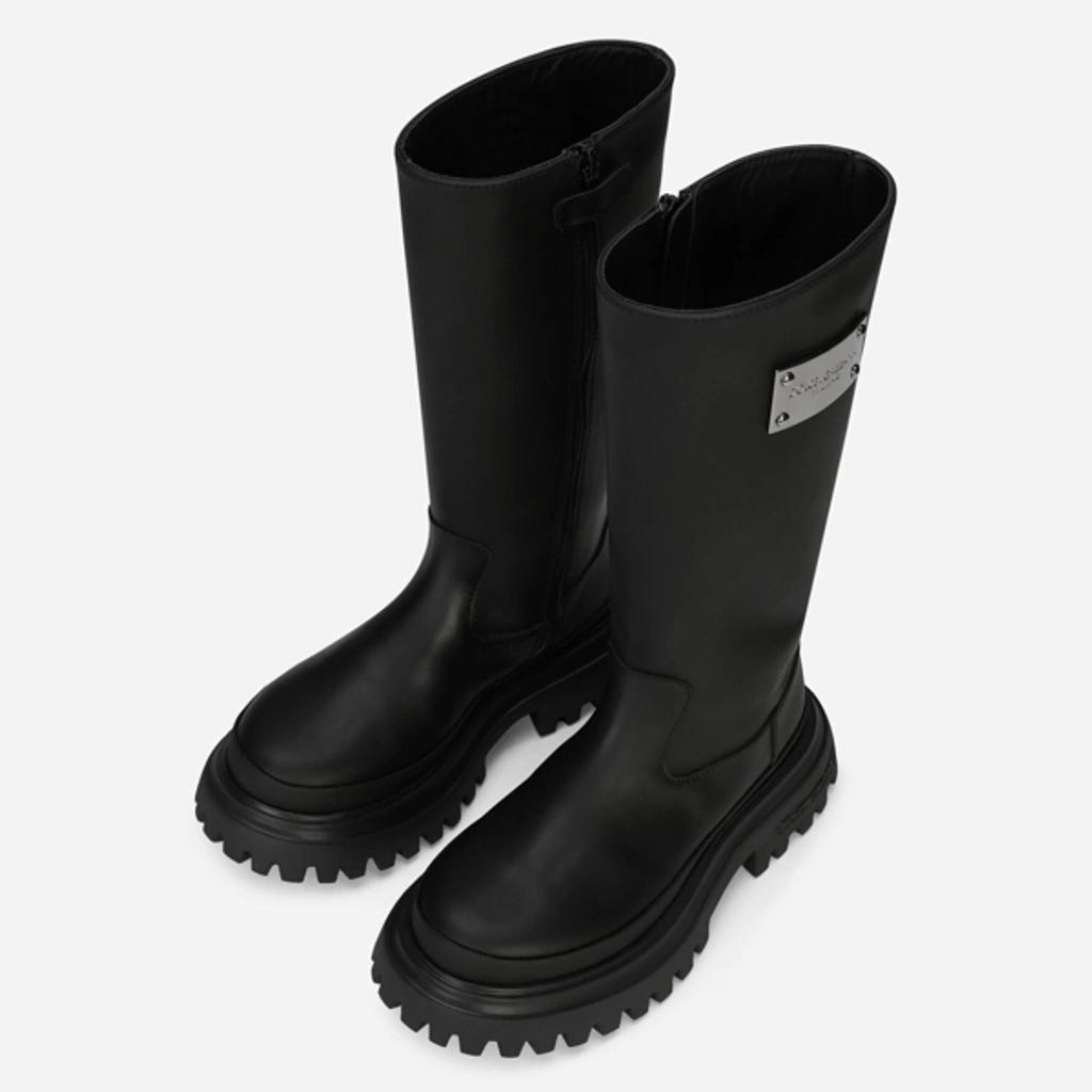 Calfskin Boots In Black Product Image