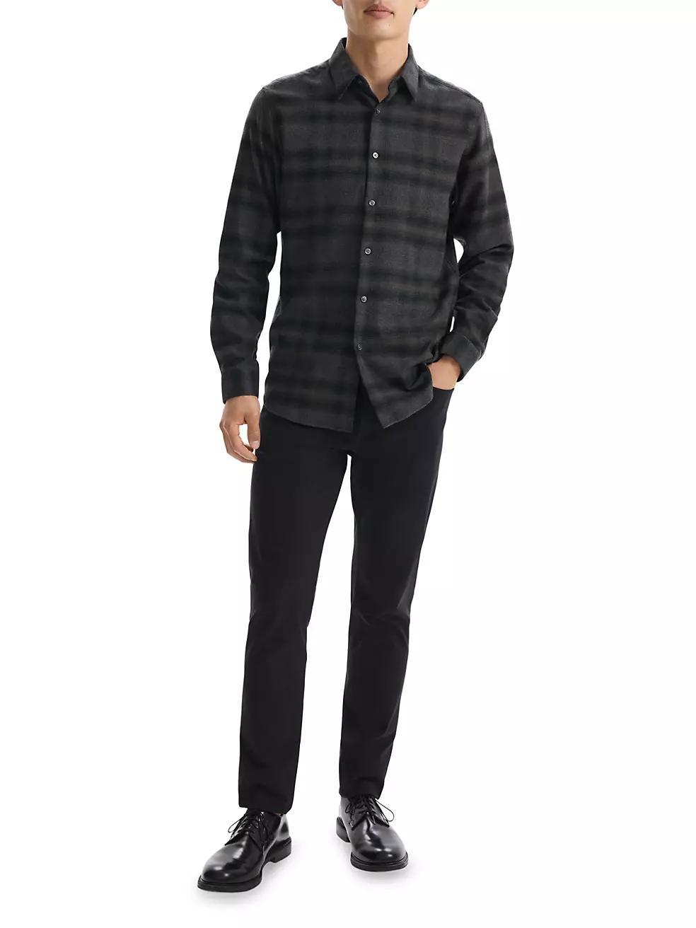 Irving Shadow Plaid Flannel Shirt Product Image