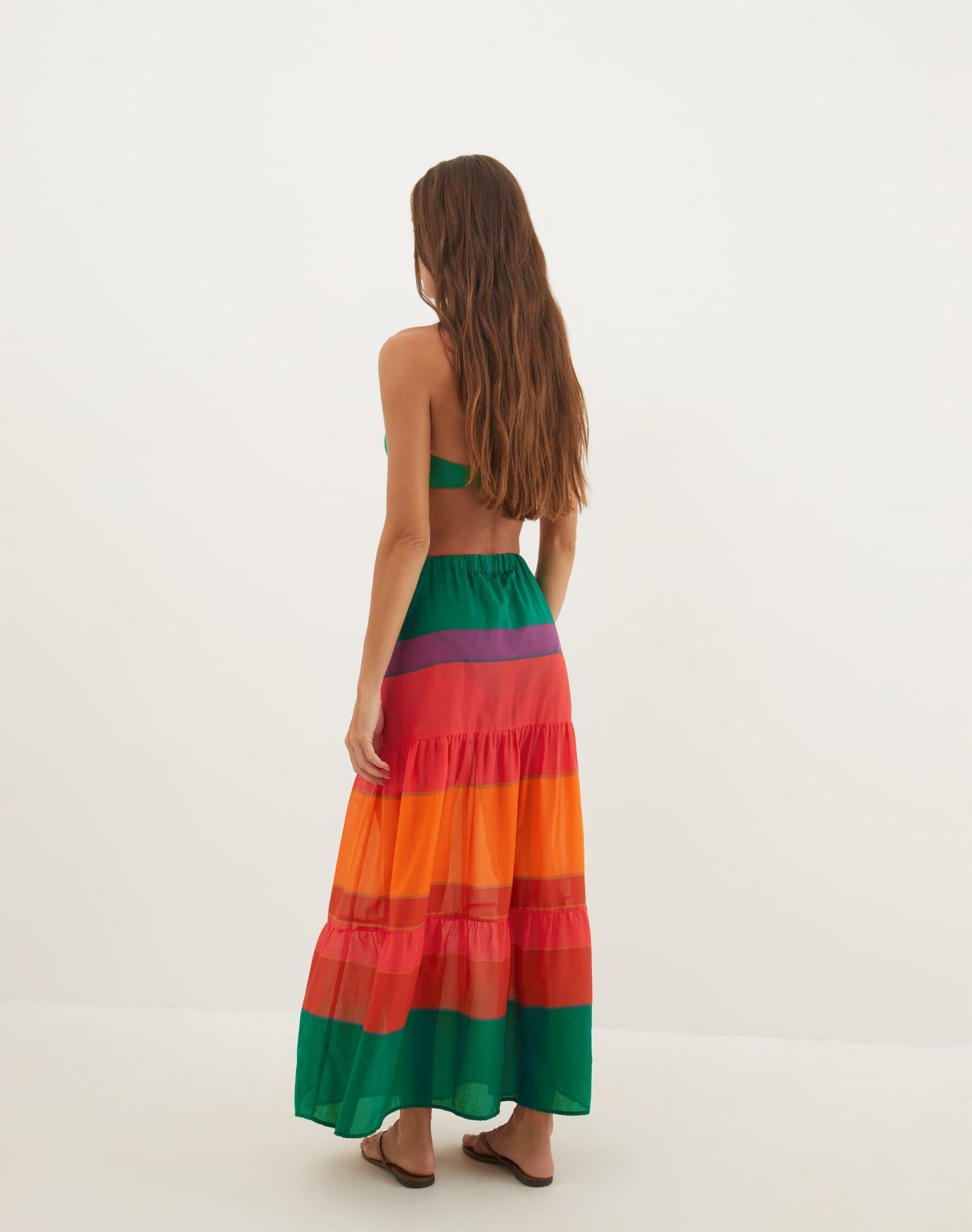 Helen Long Skirt - Heatwave Product Image