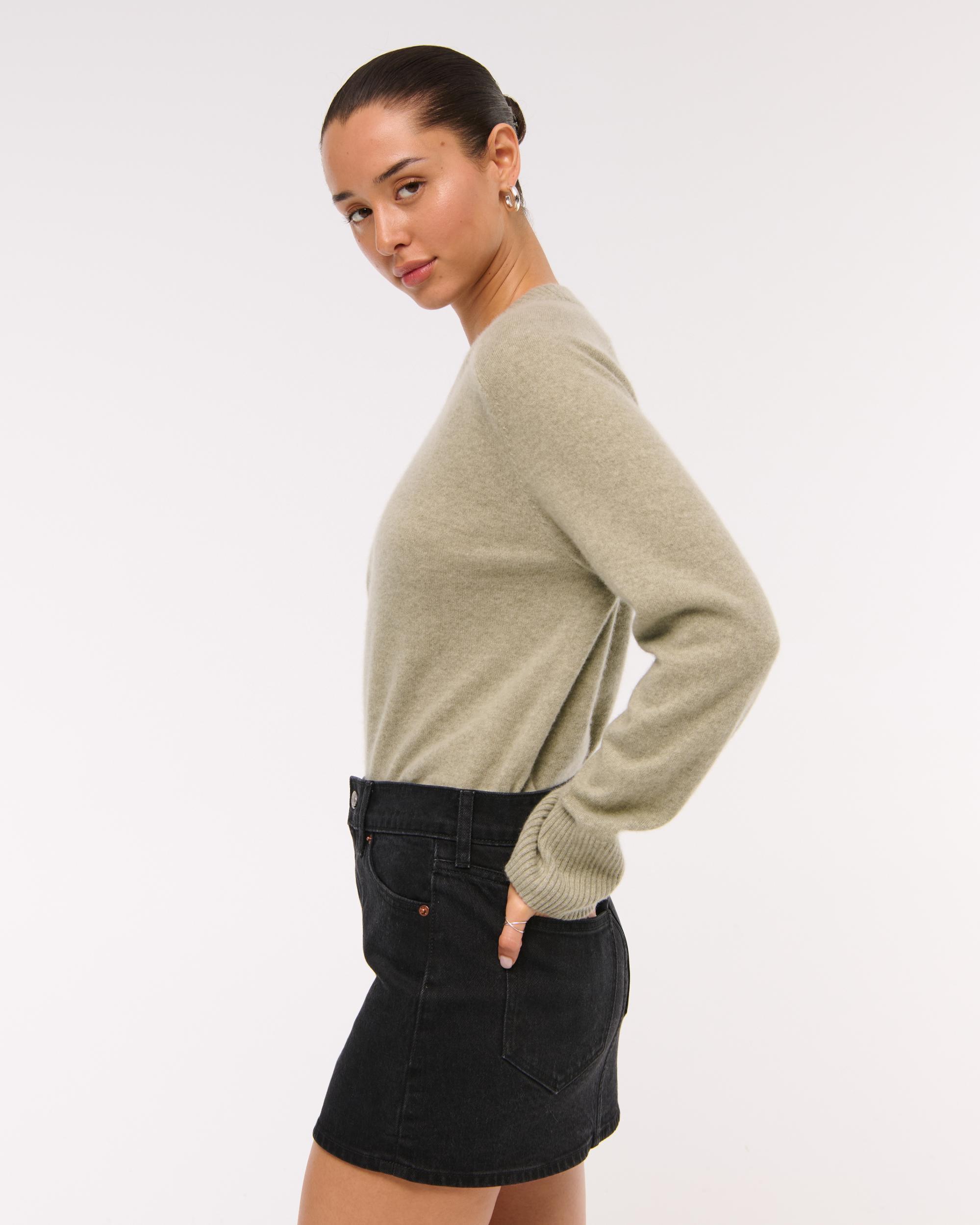 Mid Rise Denim Mini Skirt Product Image