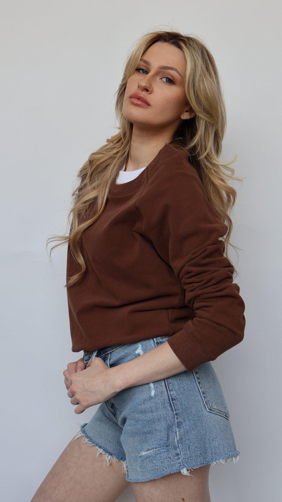 The Perfect Cotton Crew Neck Sweatshirt Product Image