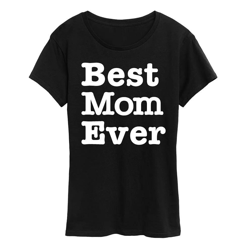 Women's Best Mom Ever Graphic Tee, Size: XL, Heather Grey Product Image