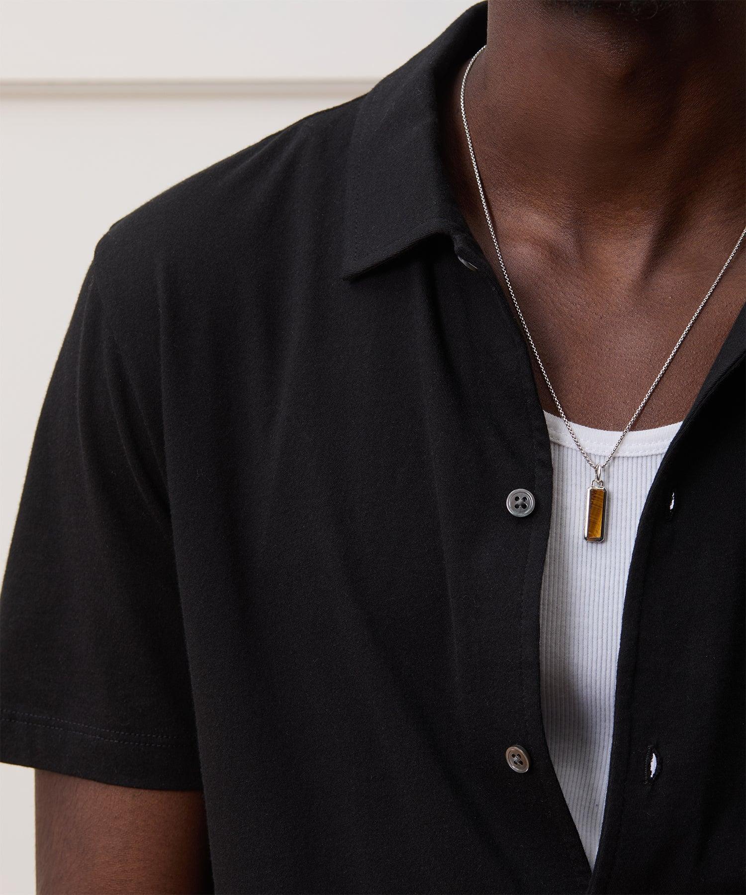 Made in L.A. Jersey Full-Placket Polo Product Image