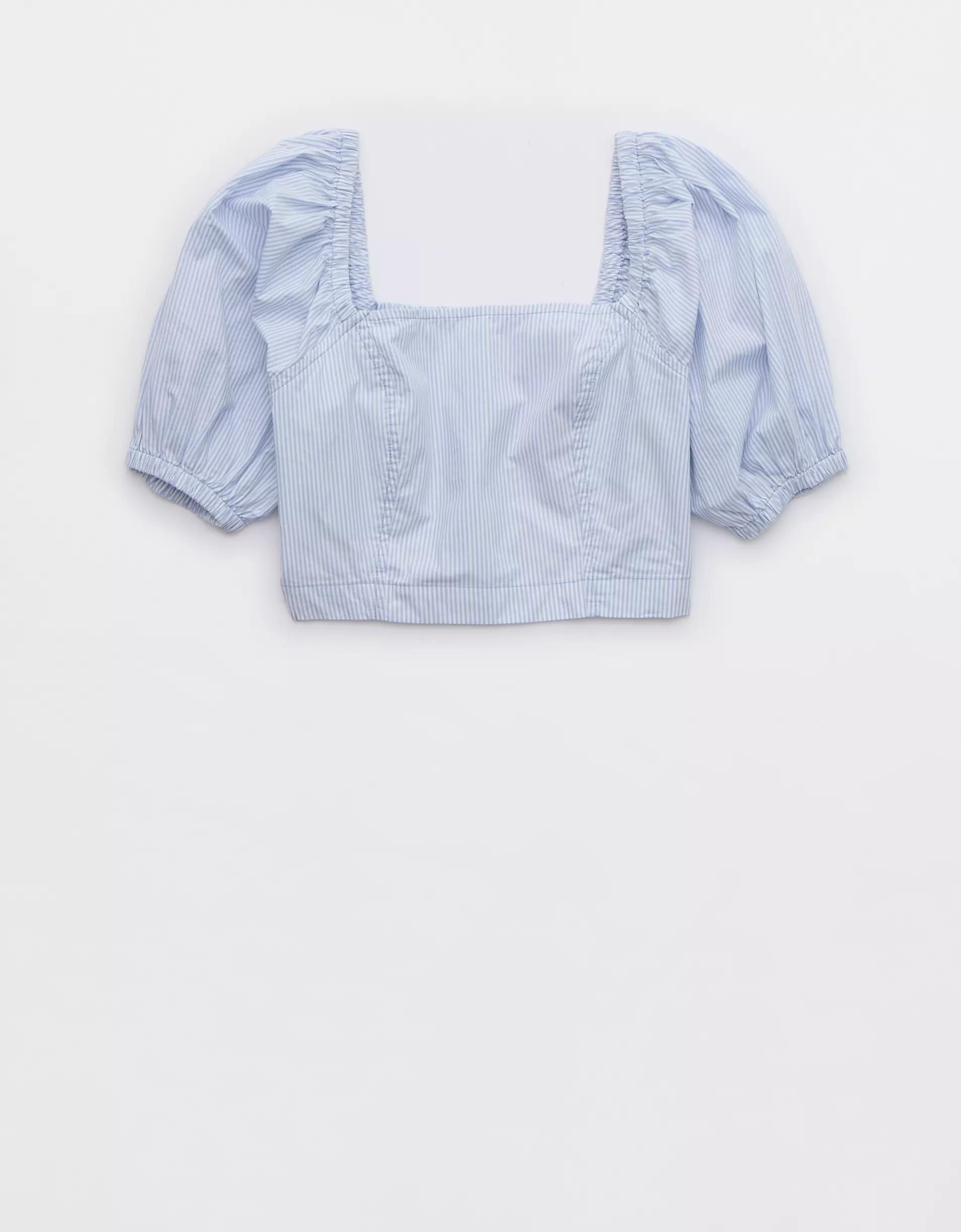 Aerie Puff Sleeve Square Neck Top Product Image
