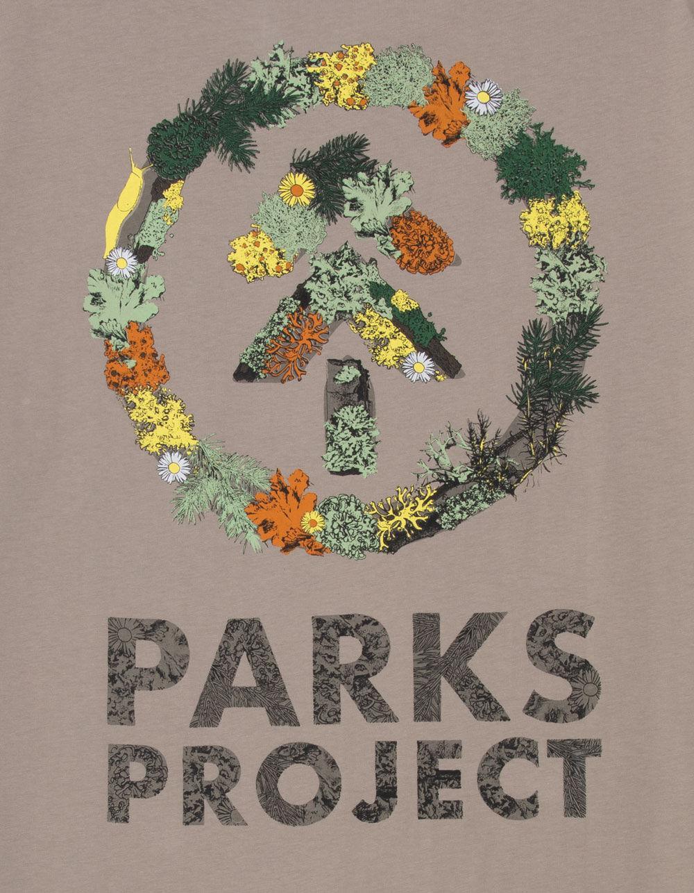 PARKS PROJECT Forest Forager Mens Tee - LIGHT GRAY Product Image
