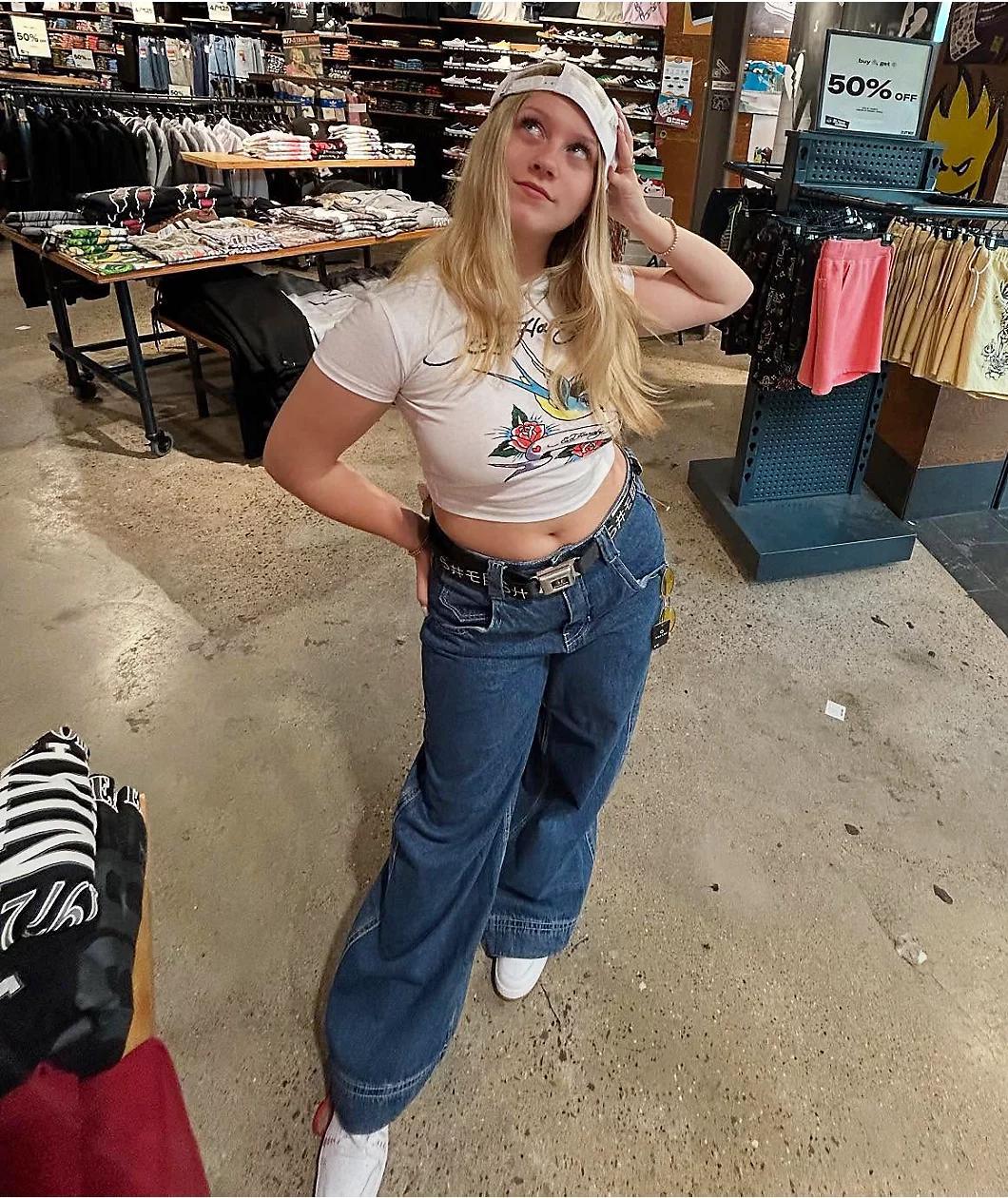 Ed Hardy Swallow Bird White Crop T-Shirt Product Image