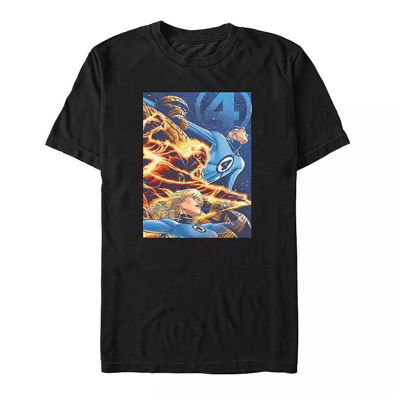 Big & Tall Marvel Fantastic Four Profile Poster Graphic Tee, Men's,  Product Image