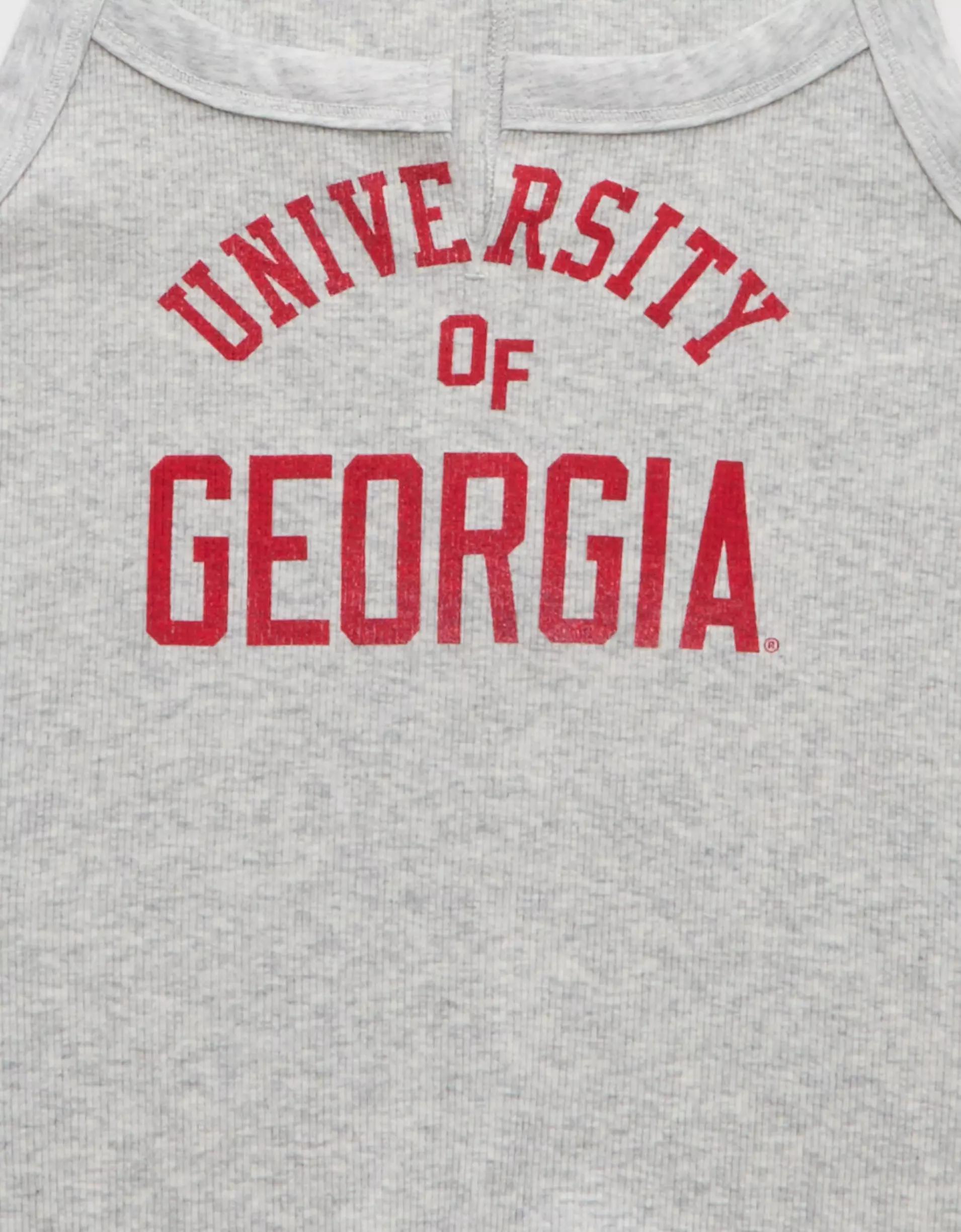 AE Georgia Bulldogs Graphic Notch Neck Tank Top Product Image