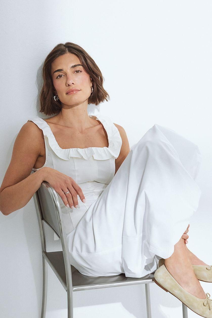 Square Neck Ruffle Corset Top Product Image