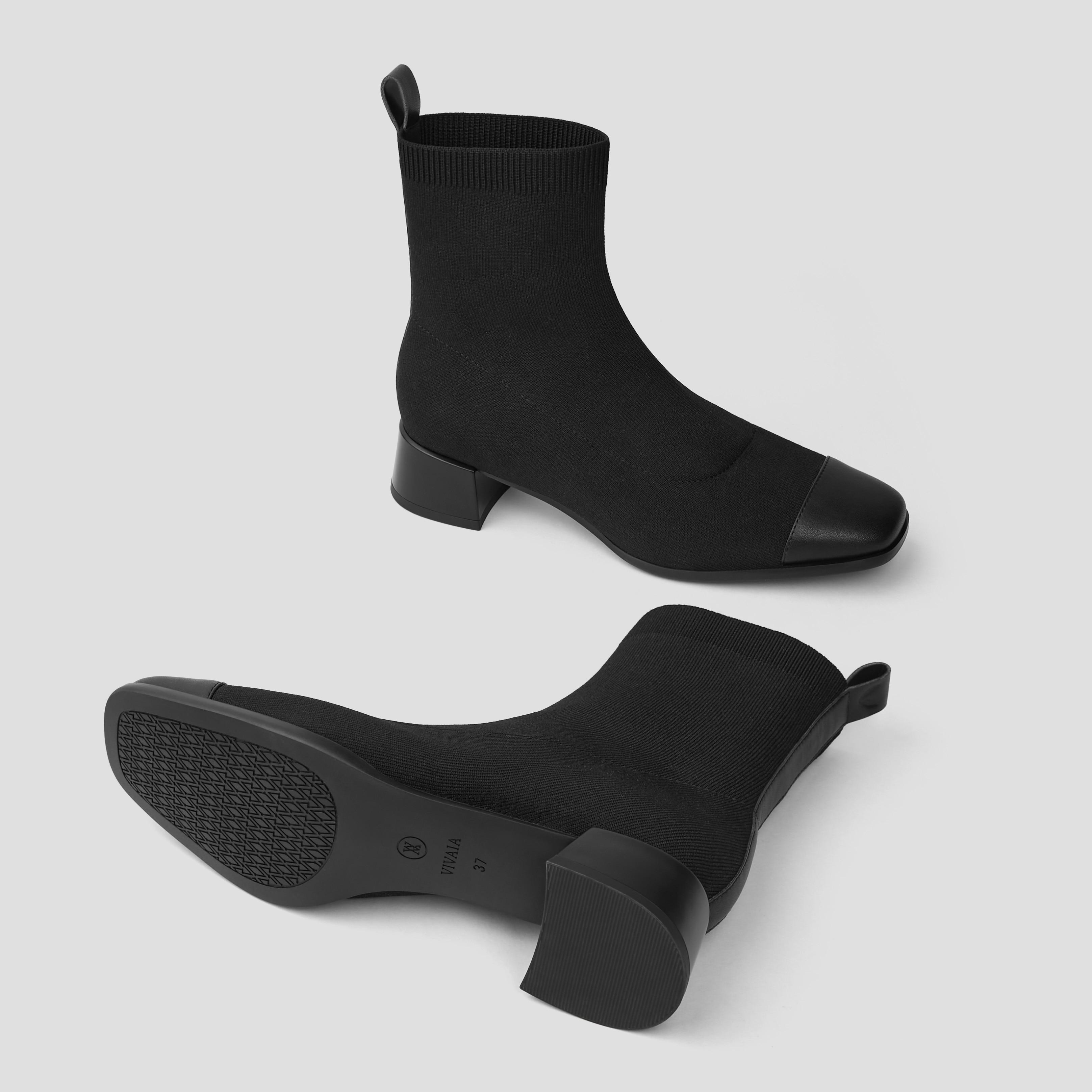 Square-Toe Water-Repellent Boots (Madison) Product Image