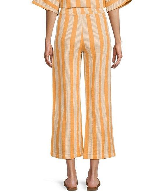 Rip Curl Premium Surf Mid Rise Striped Coordinating Cropped Pants Product Image