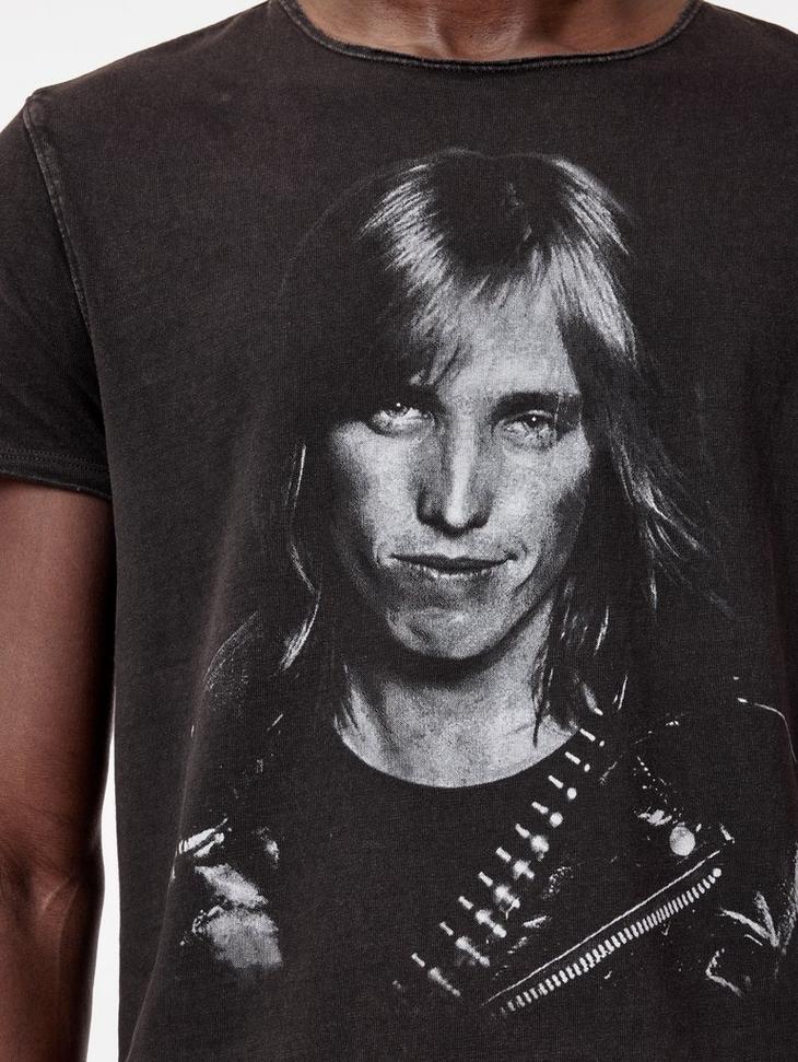 John Varvatos Tom Petty Black White Tee Product Image