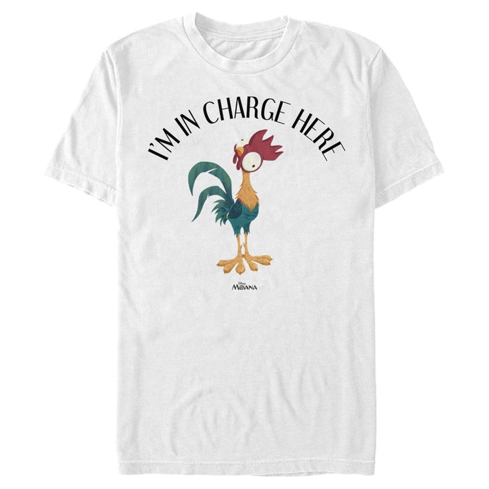 Big & Tall Disney Moana Heihei I'm In Charge Here Tee, Men's, Size: XXL Tall, White Product Image