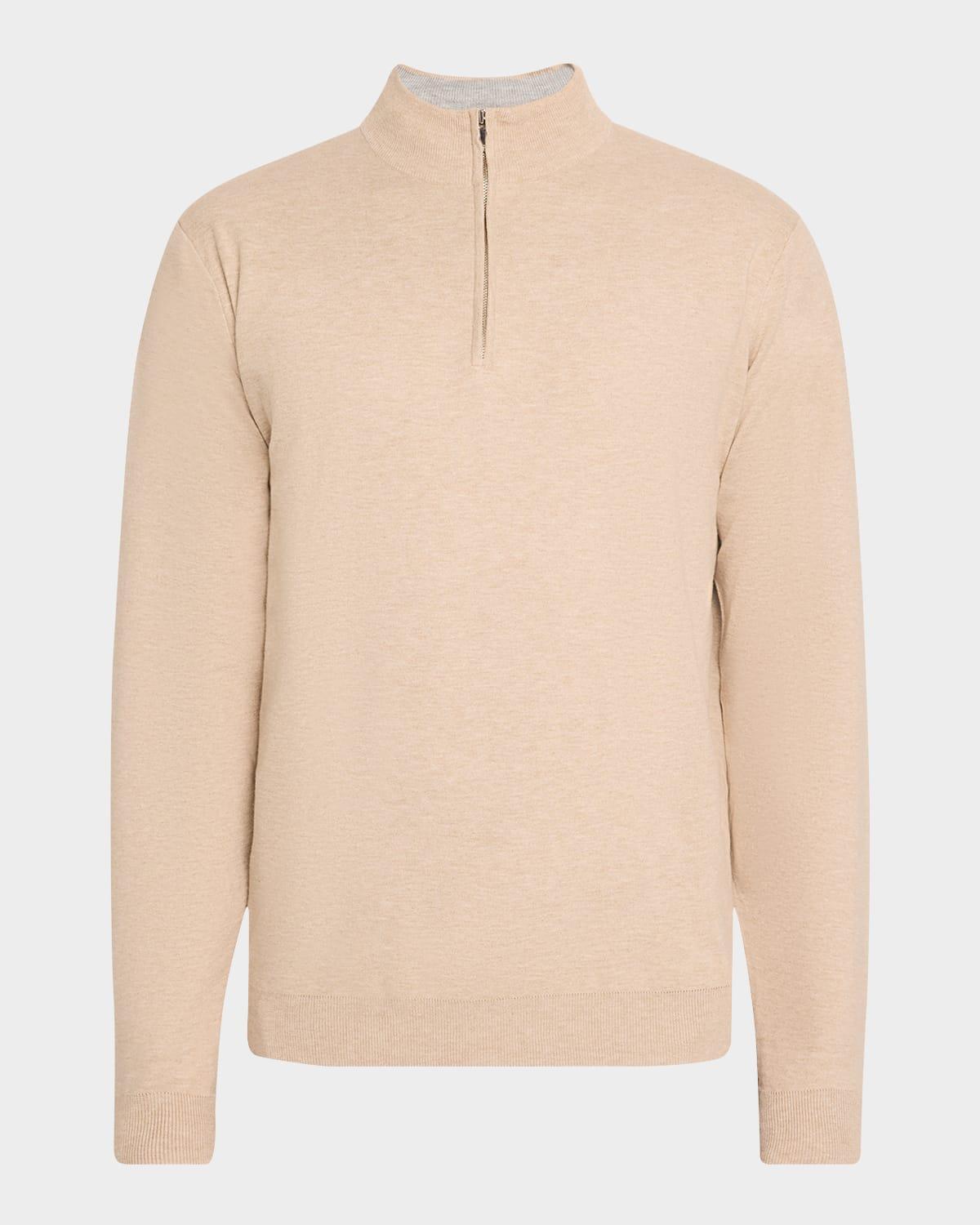 Coolspun Cotton Quarter-Zip Sweater Product Image