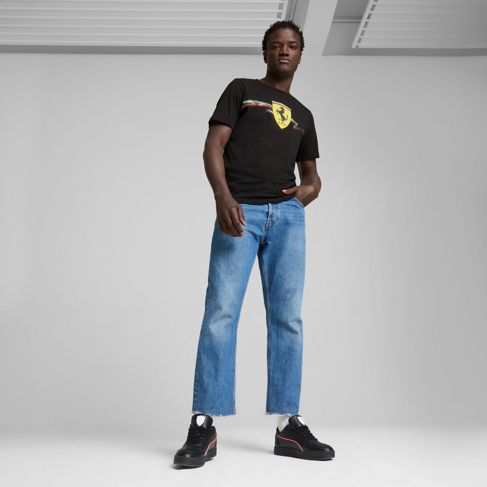 Scuderia Ferrari Race Big Shield Men's Tee Product Image