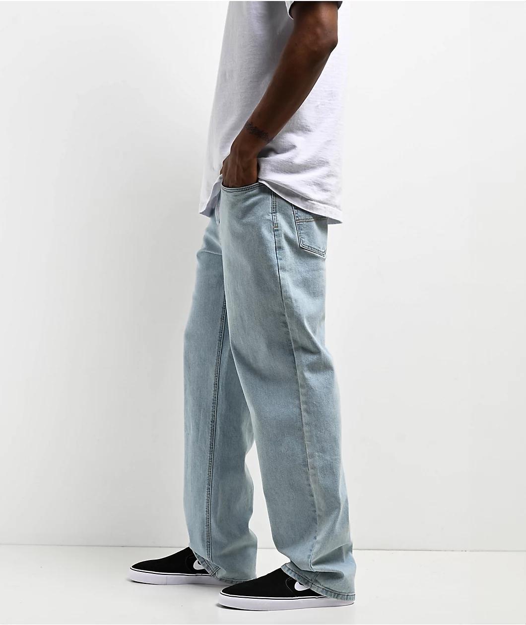 Freeworld Light Blue Denim Relaxed Fit Jeans Product Image