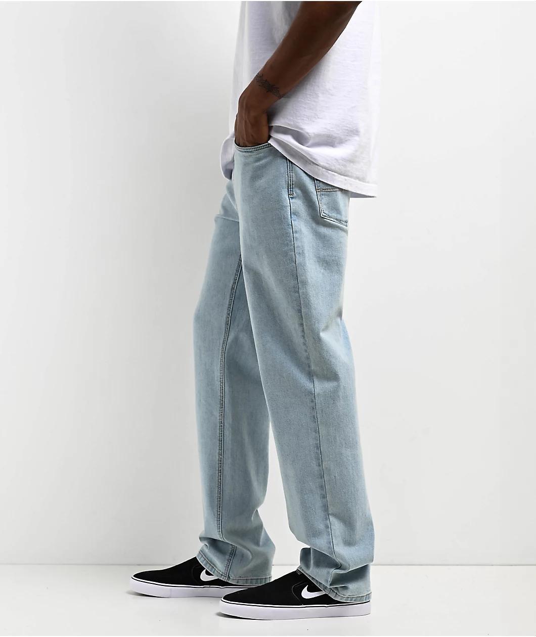 Freeworld Light Blue Denim Straight Fit Jeans Product Image