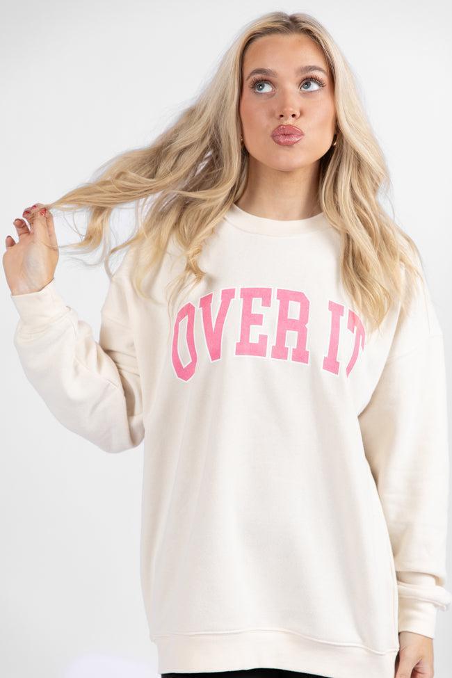 Over It Cream Graphic Sweatshirt Product Image