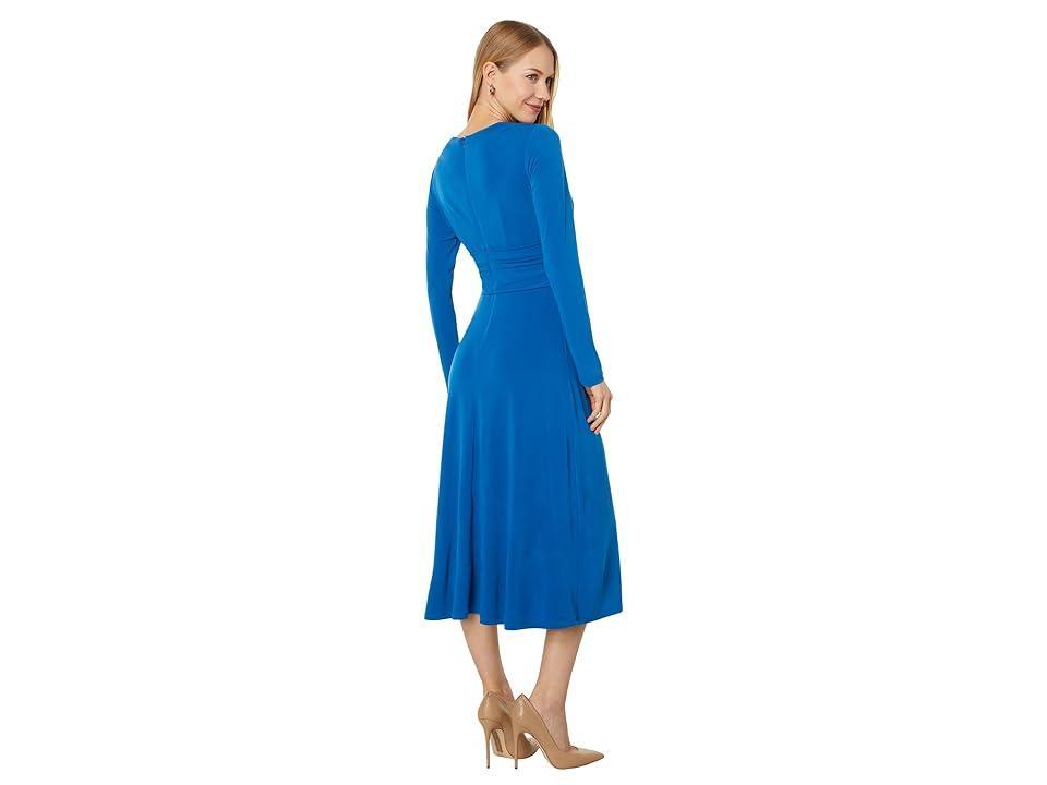 Maggy London Long Sleeve V-Neck Wrap Dress (Classic ) Women's Dress Product Image