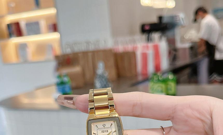 Square Alloy Bracelet Watch Product Image