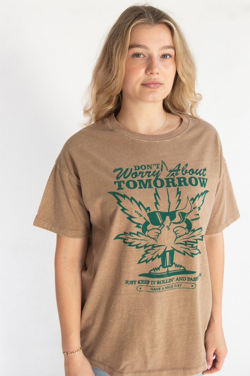 Oversized Keep It Rollin' Graphic Tee Product Image