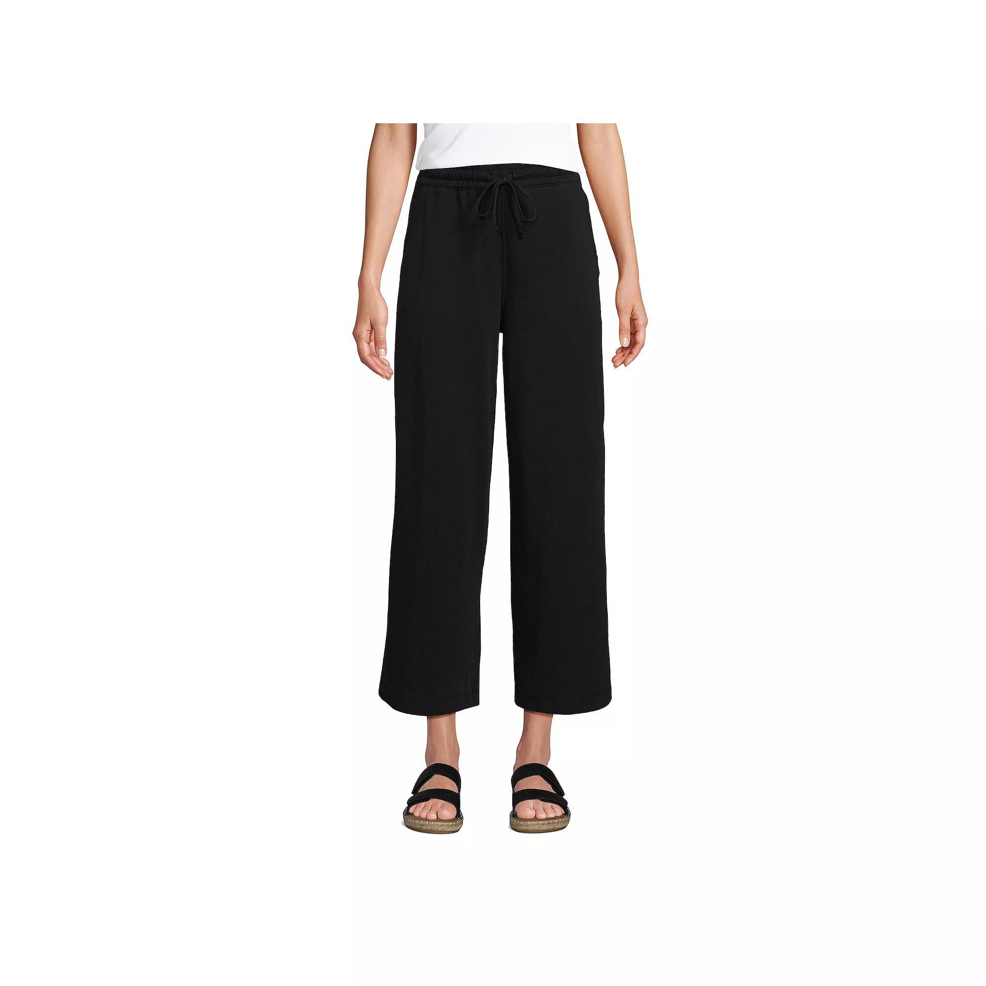 Women's Lands' End Sport Knit Cropped Pants,  Product Image