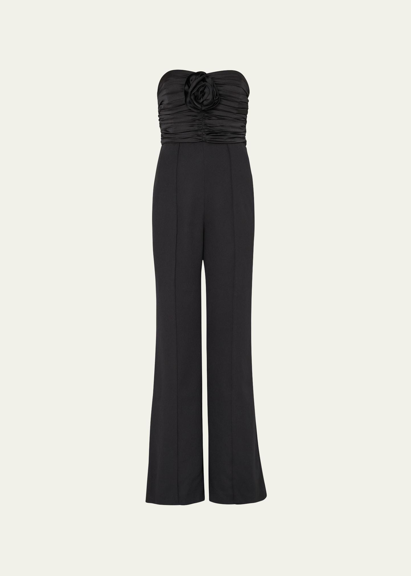 Womens Saoirse Ruched Cady Flared Jumpsuit Product Image