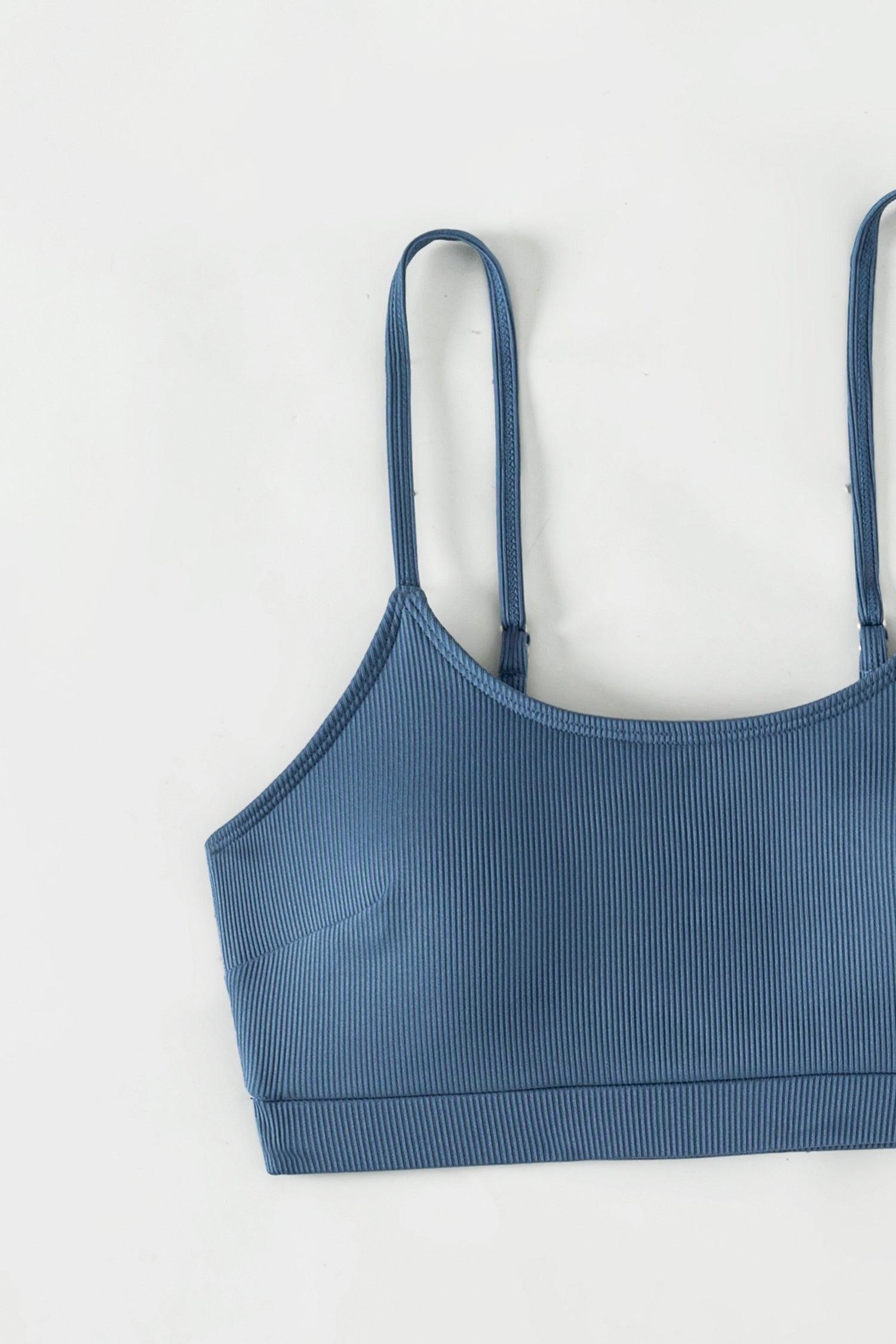 Rib Scoop Bandeau & High Waist Bikini Set Product Image