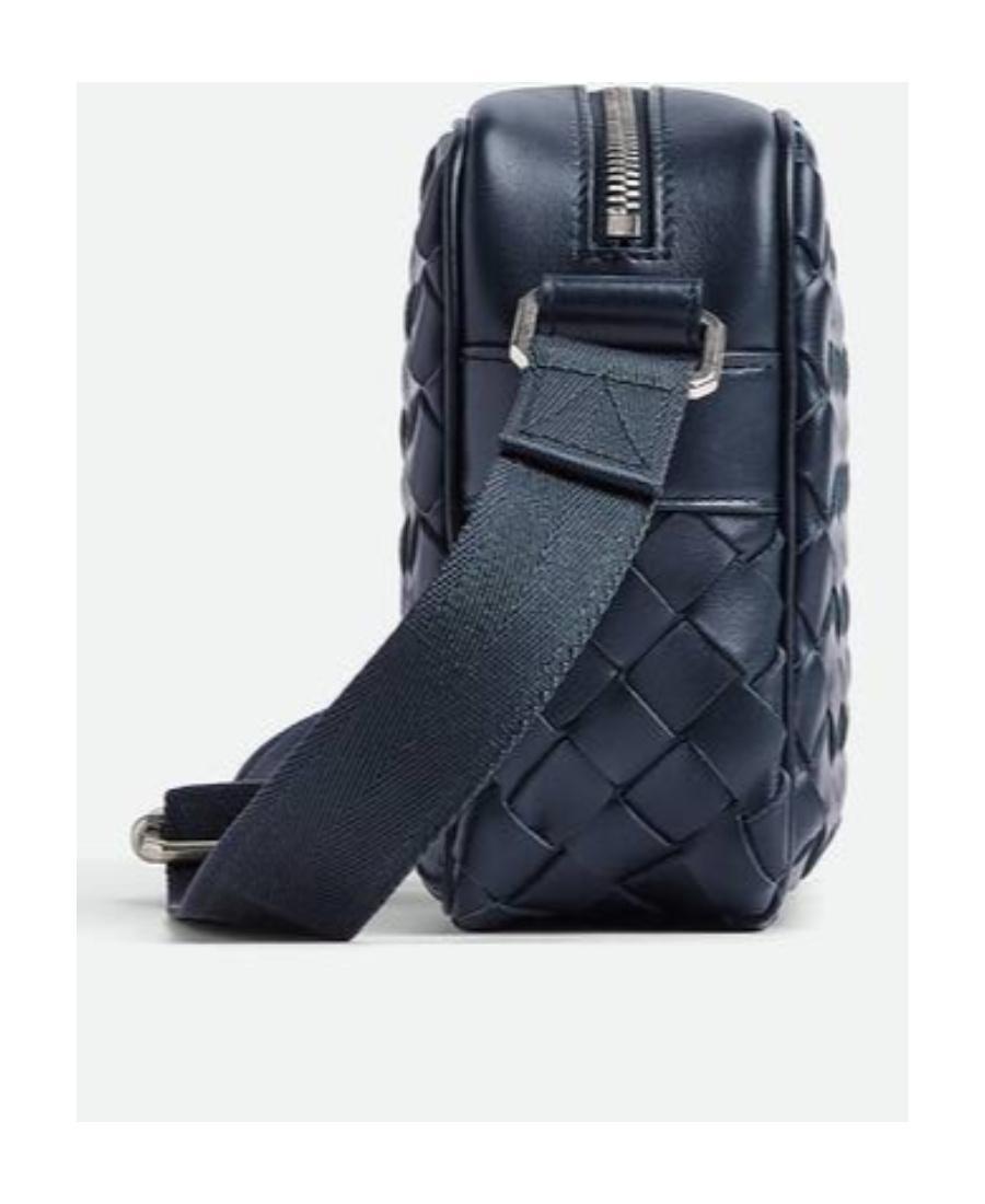 BOTTEGA VENETA Intrecciato Leather Shoulder Bag In Blue Product Image