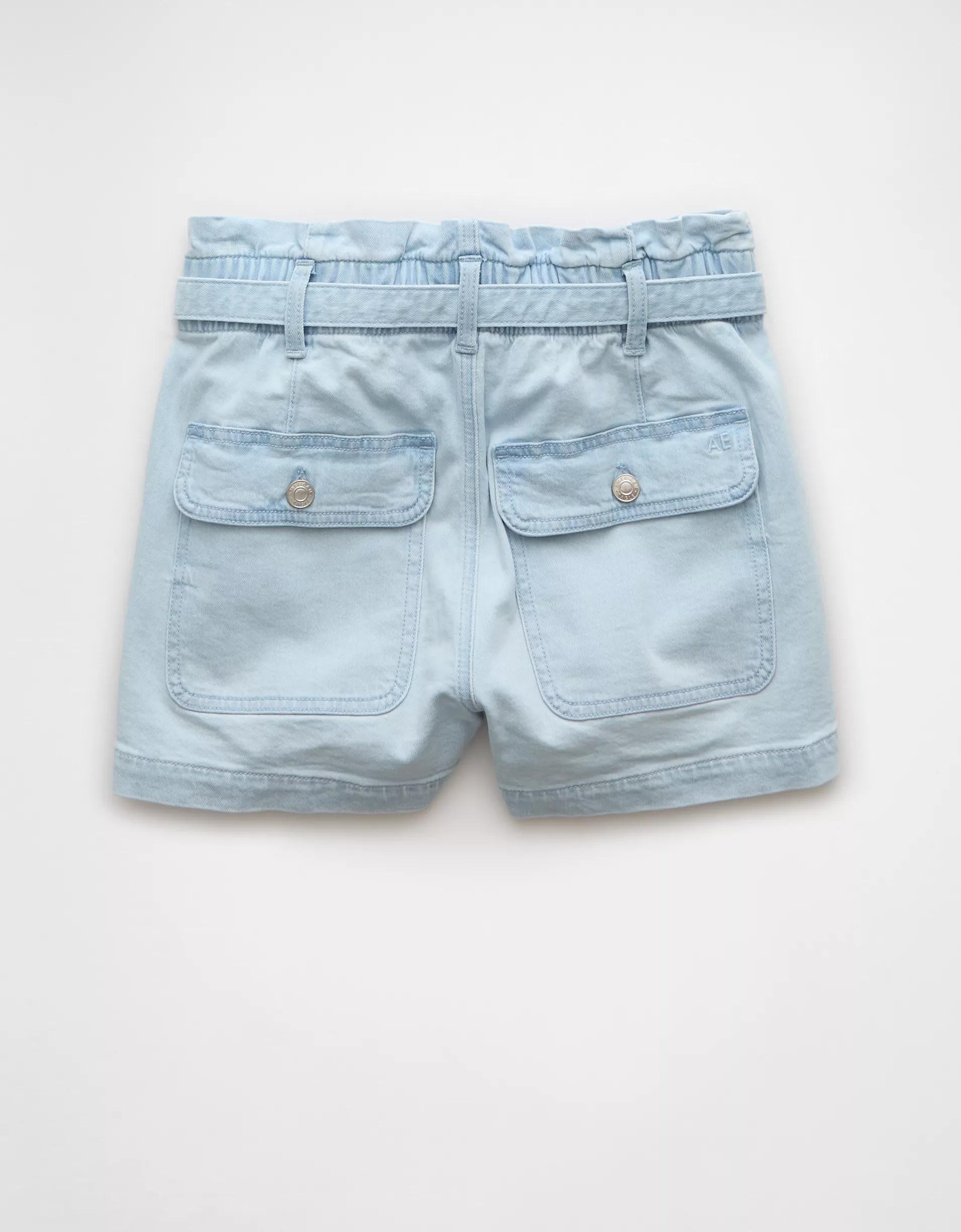 AE Stretch Paper Bag Denim Mom Short Product Image
