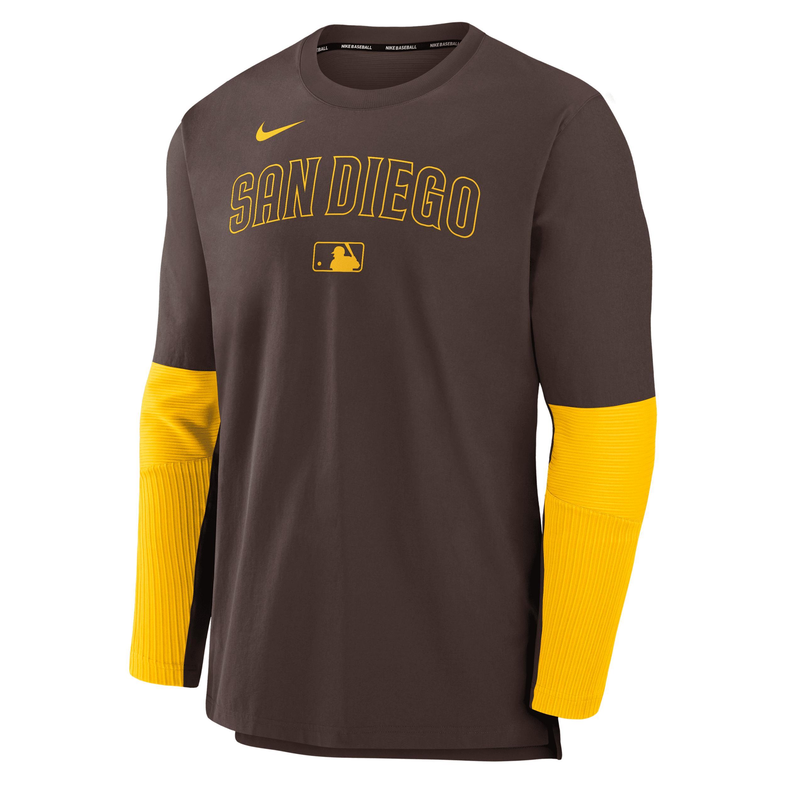 Milwaukee Brewers Authentic Collection Player Nike Men's Dri-FIT MLB Pullover Sweatshirt Product Image