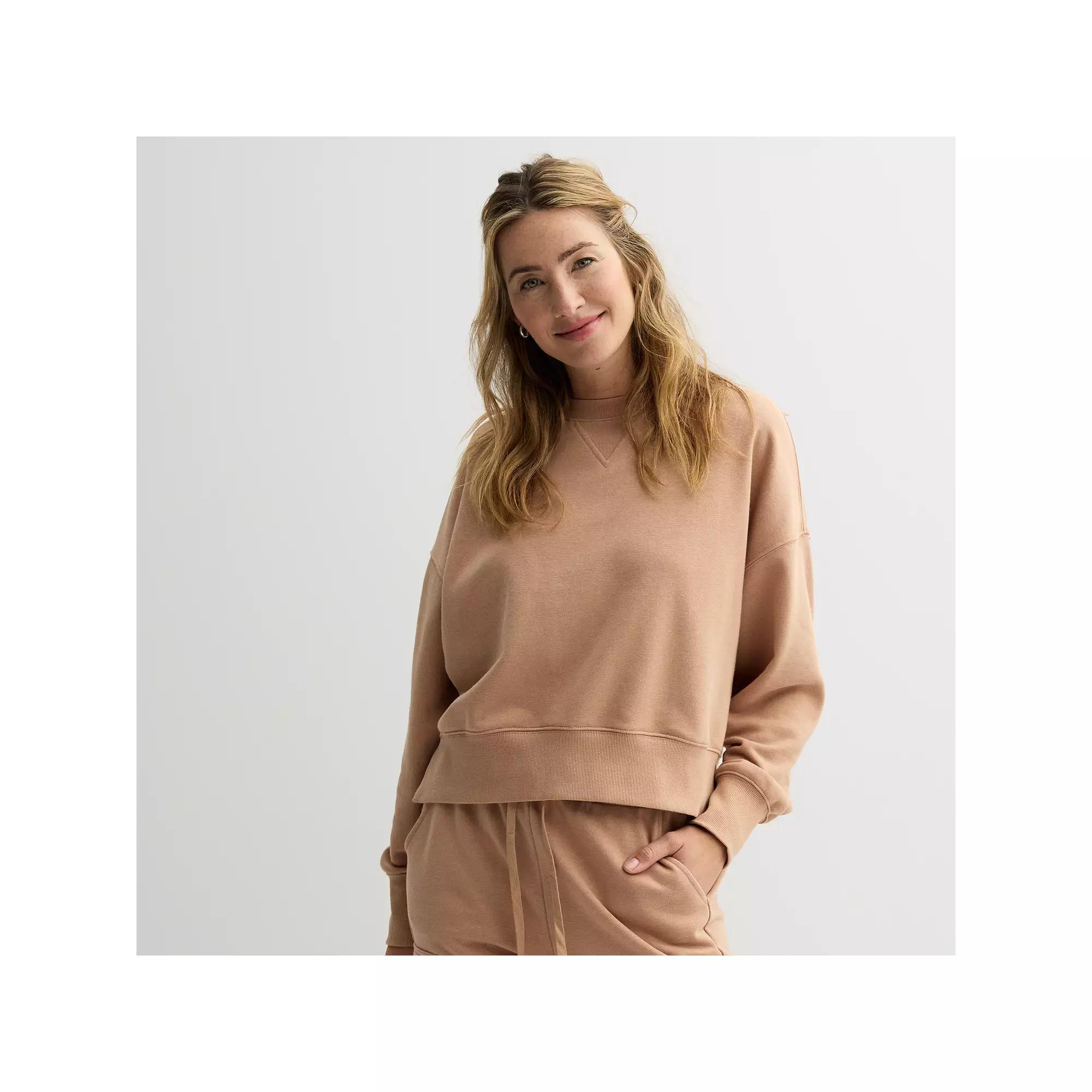 Women's Sonoma Goods For Life® Boxy Crewneck Sweatshirt, Size: Small, Pandora River Product Image